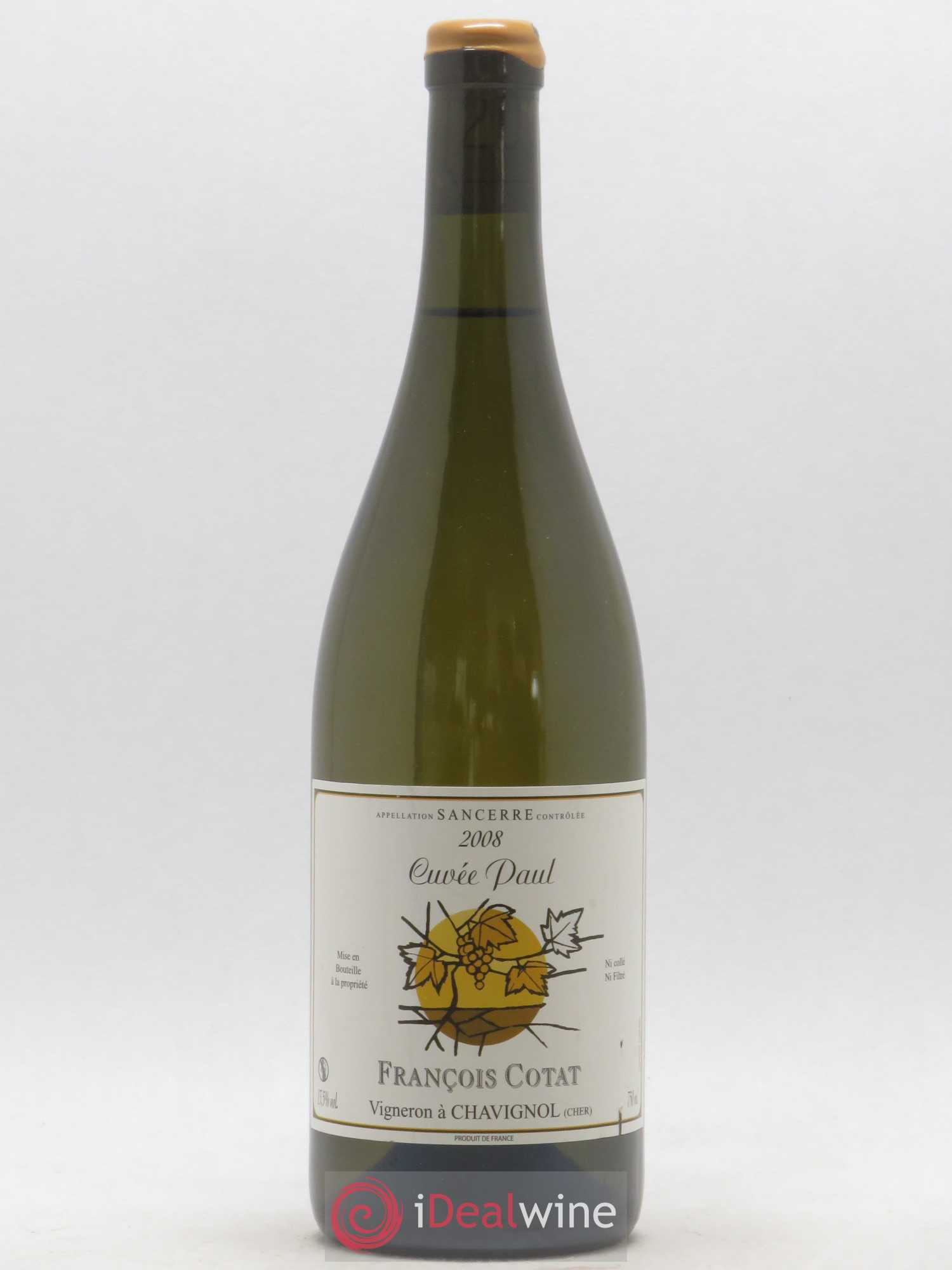 Sancerre Cuvée Paul François Cotat 2008 - Lot de 1 bouteille - 0