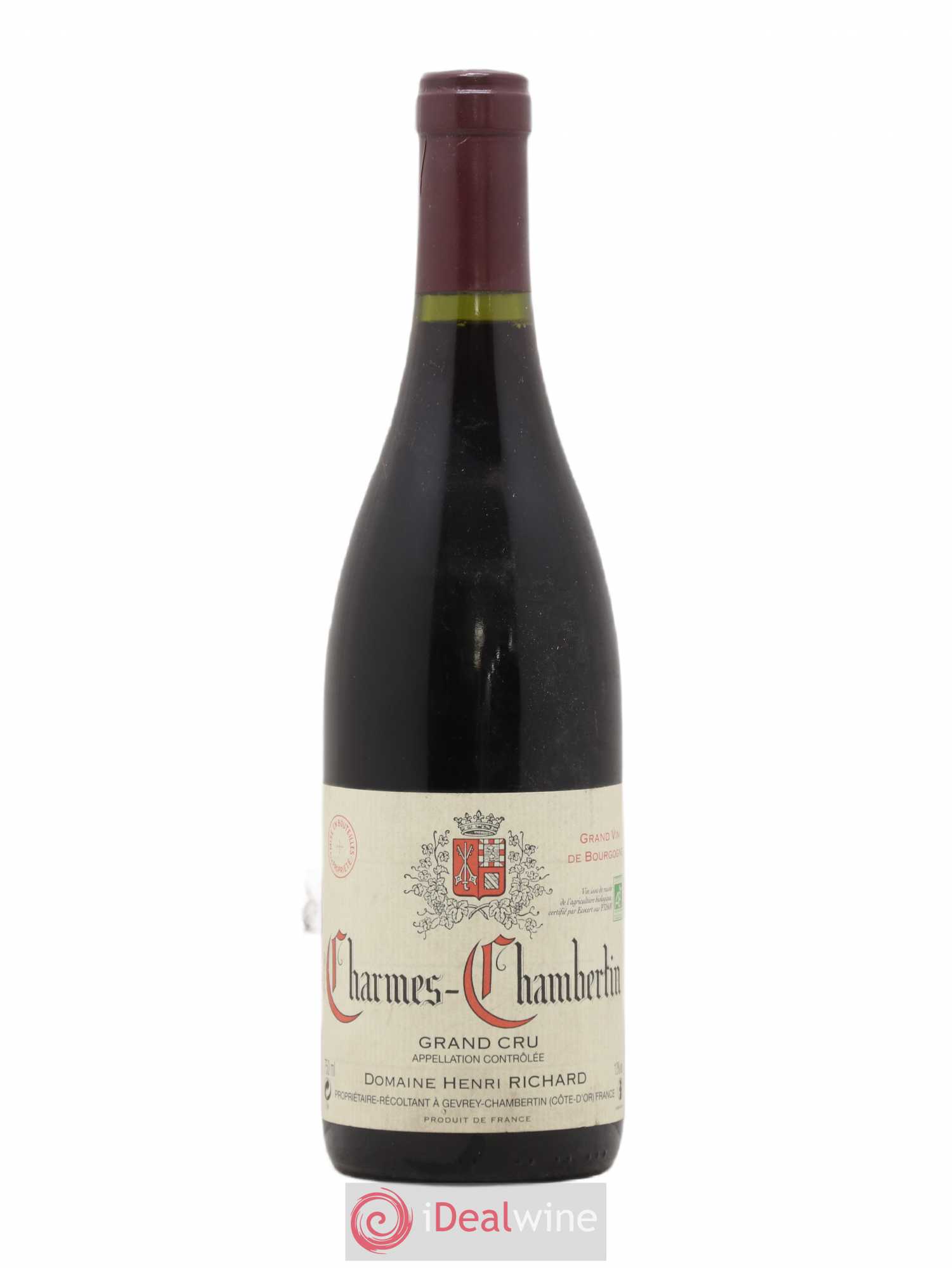 Charmes-Chambertin Grand Cru Henri Richard 2007 - Lot de 1 bouteille - 0
