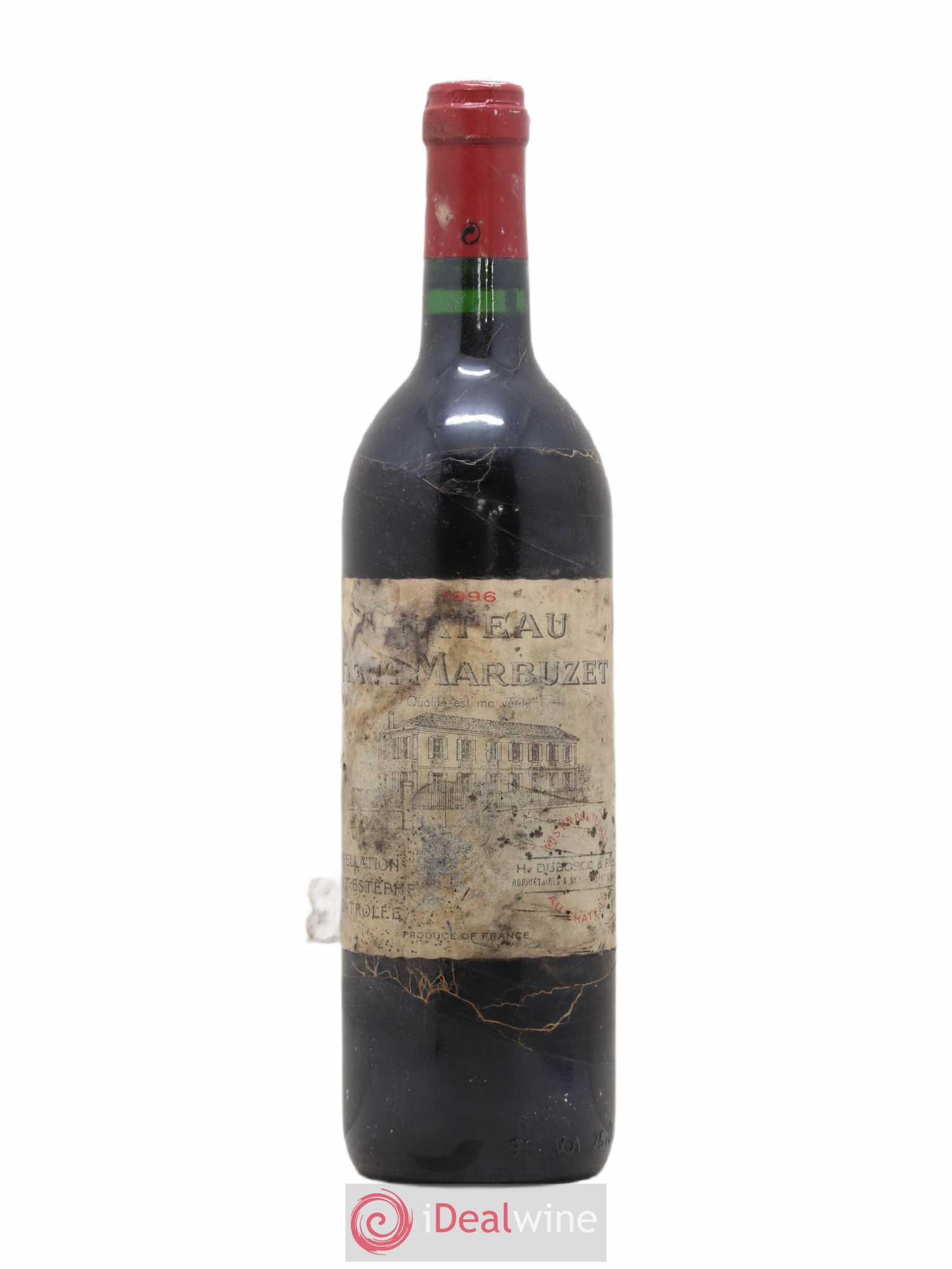 Château Haut Marbuzet 1996 - Lot de 1 bouteille - 0