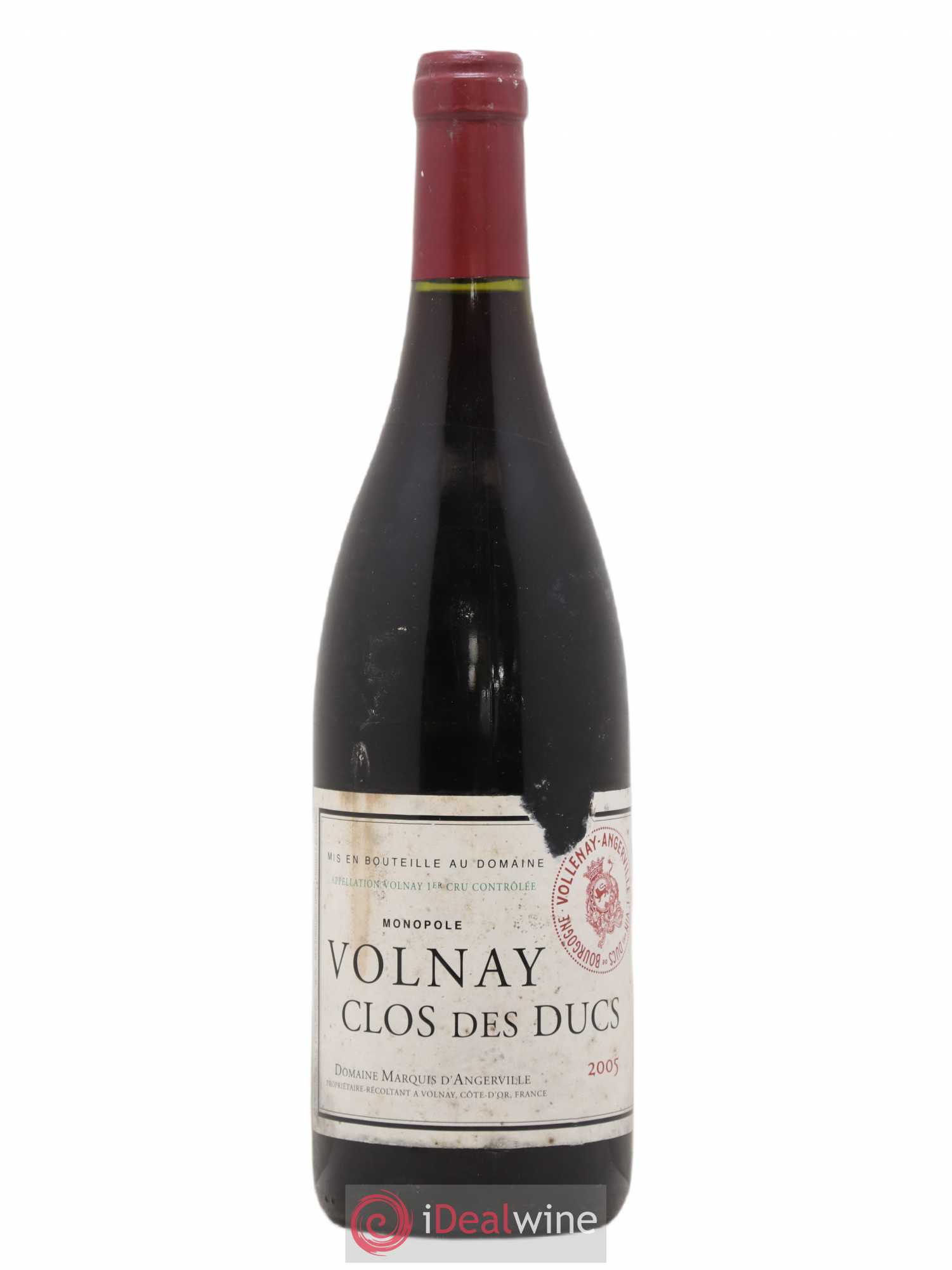 Volnay 1er Cru Clos des Ducs Marquis d'Angerville (Domaine) 2005 - Lot de 1 bouteille - 0