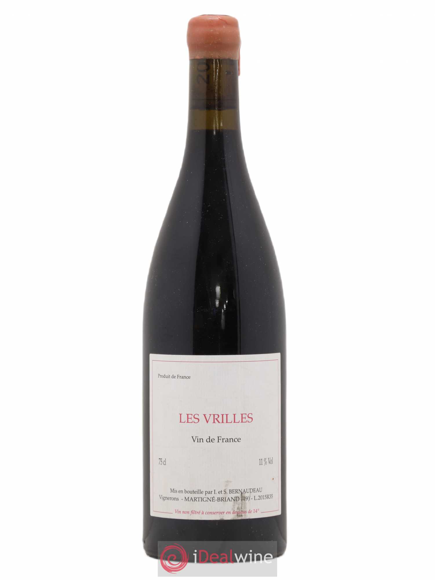 Vin de France Les Vrilles Stéphane Bernaudeau (Domaine) 2015 - Lot de 1 bouteille - 0