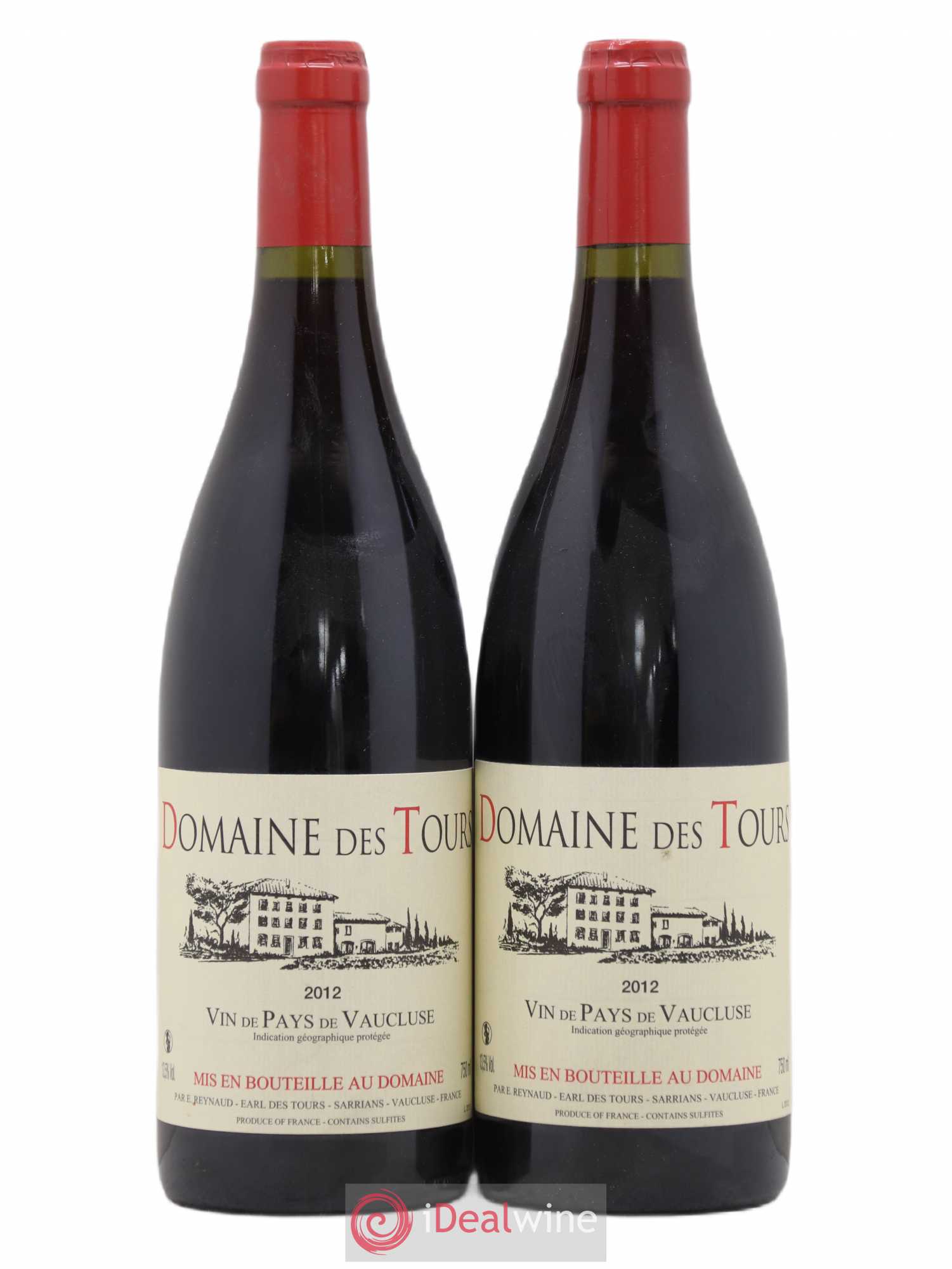 Vaucluse (Vin de Pays de Vaucluse) Domaine des Tours Emmanuel Reynaud 2012 - Lot de 2 bouteilles - 0