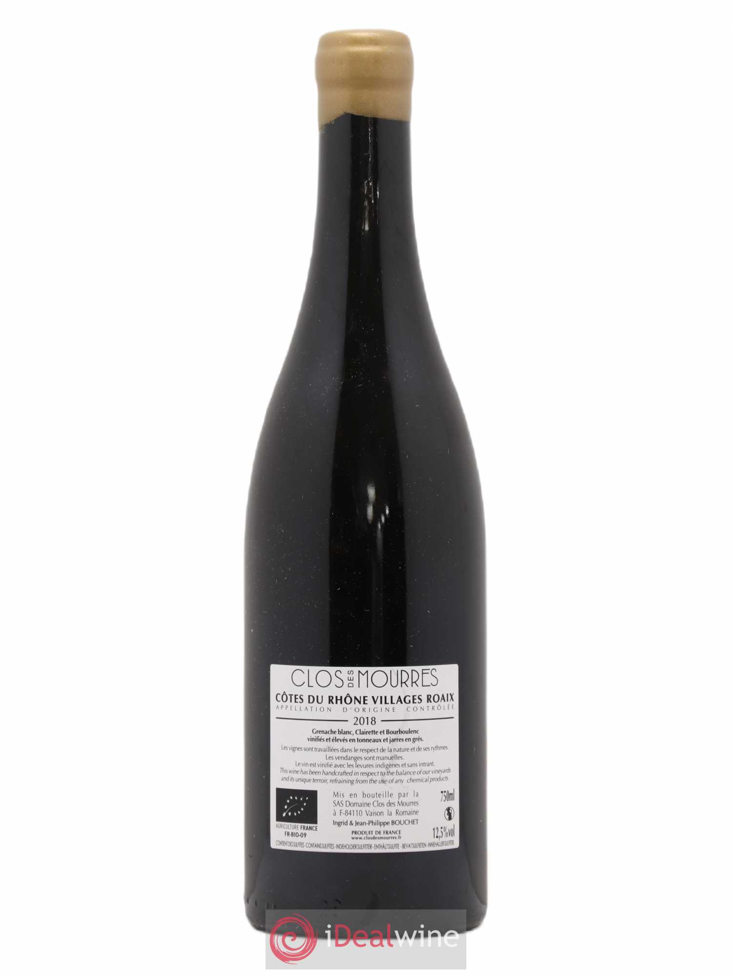Côtes-du-Rhône Roaix Clos Des Moures 2018 - Lot de 1 bouteille - 1