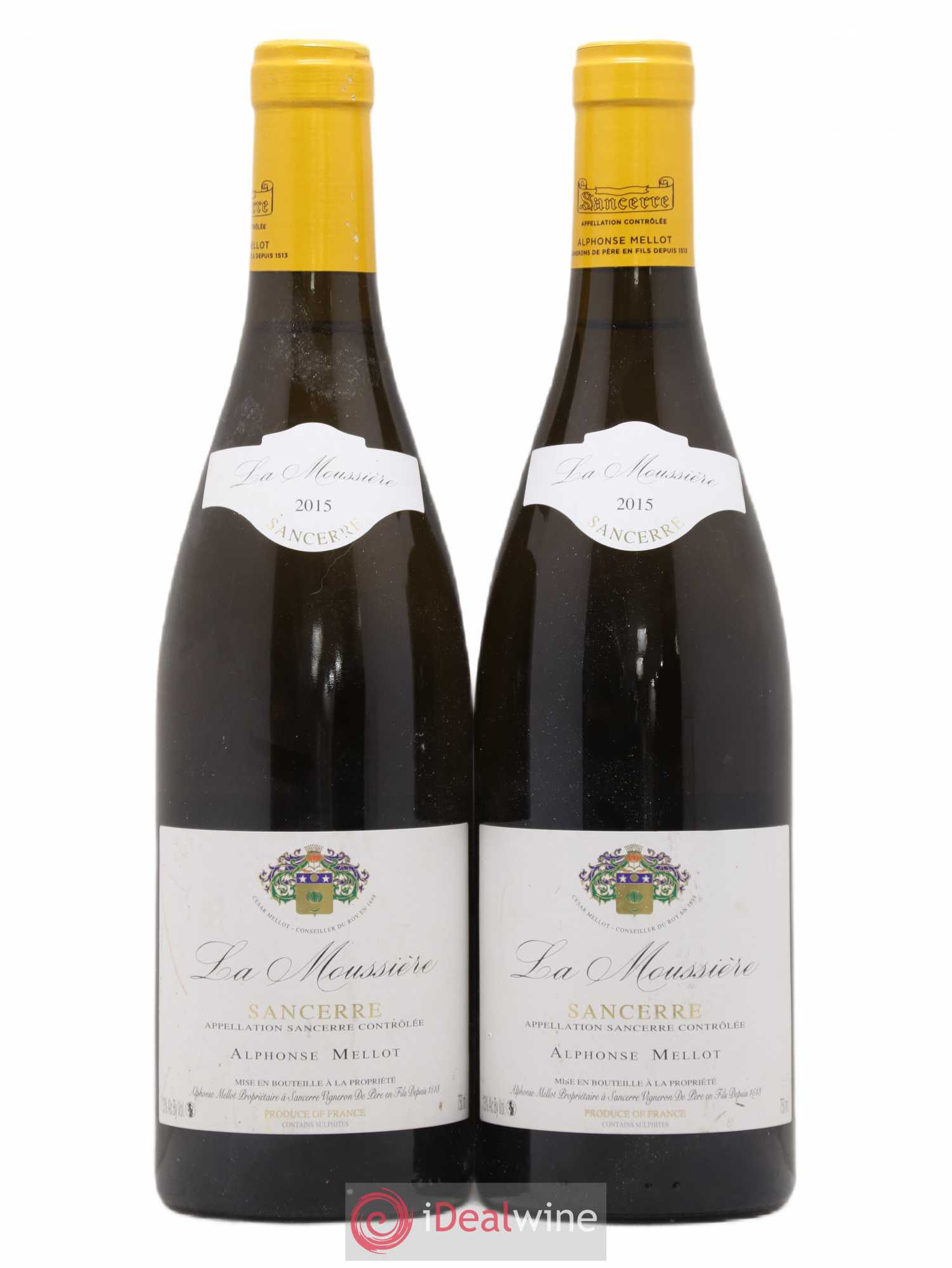 Sancerre La Moussière Alphonse Mellot 2015 - Lot de 2 bouteilles - 0
