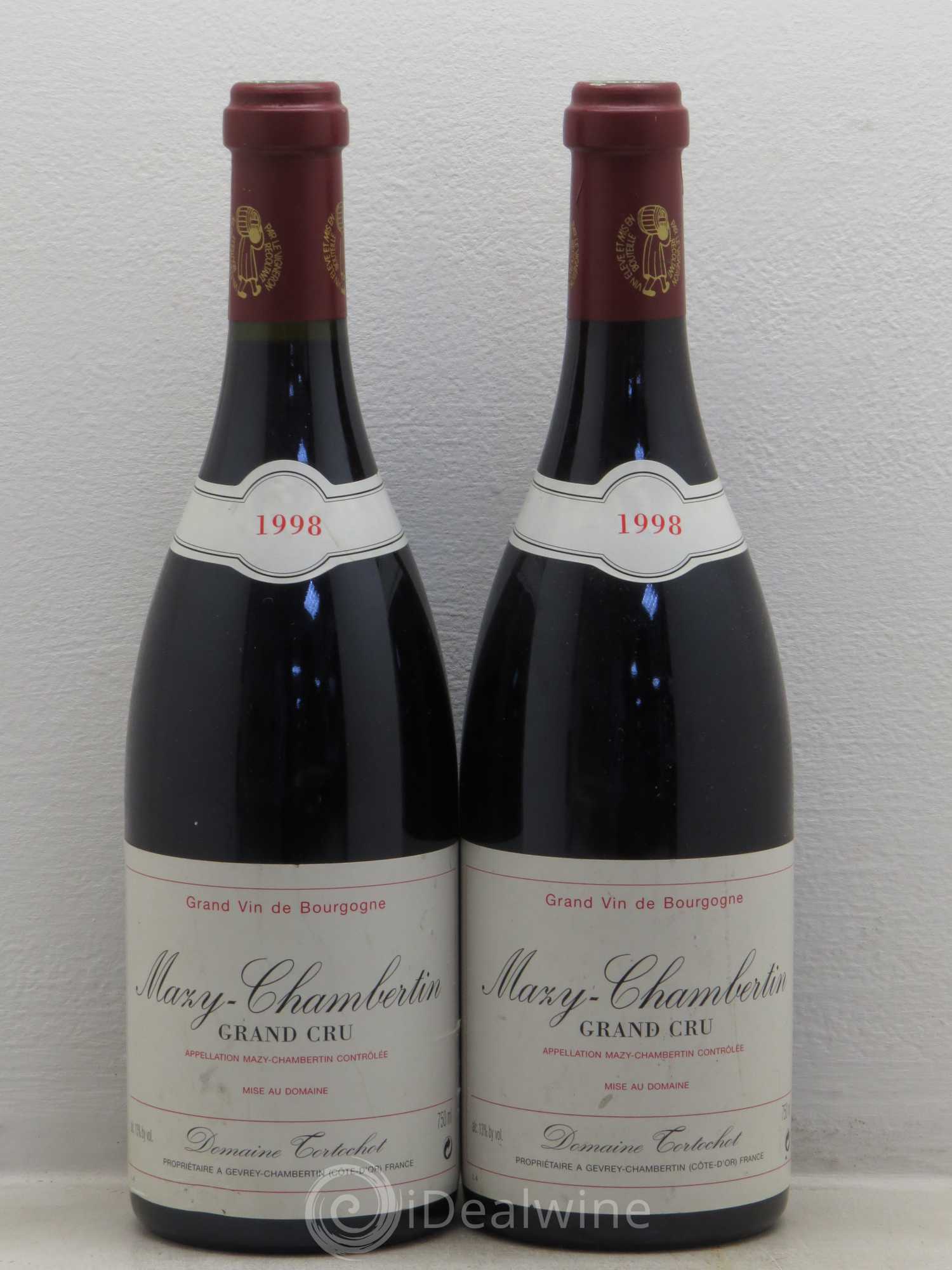 Mazis-Chambertin Grand Cru Domaine Tortochot 1998 - Posten von 2 Flaschen - 0