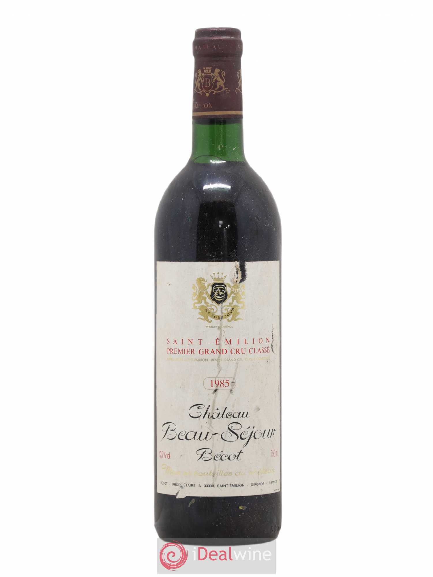 Château Beau-Séjour Bécot 1er Grand Cru Classé B 1985 - Lot de 1 bouteille - 0