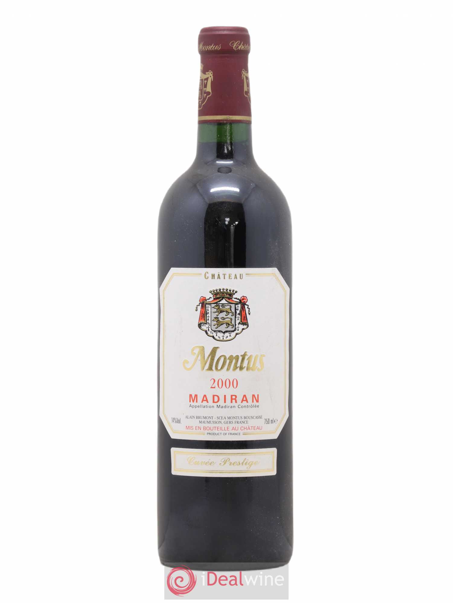 Madiran Château Montus-Prestige Alain Brumont 2000 - Lot de 1 bouteille - 0