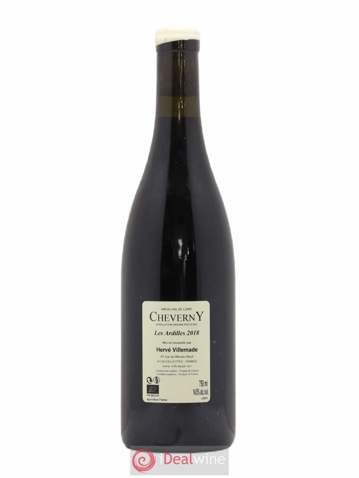 Cheverny Les Ardilles Hervé Villemade 2018 - Lot de 1 bouteille - 1