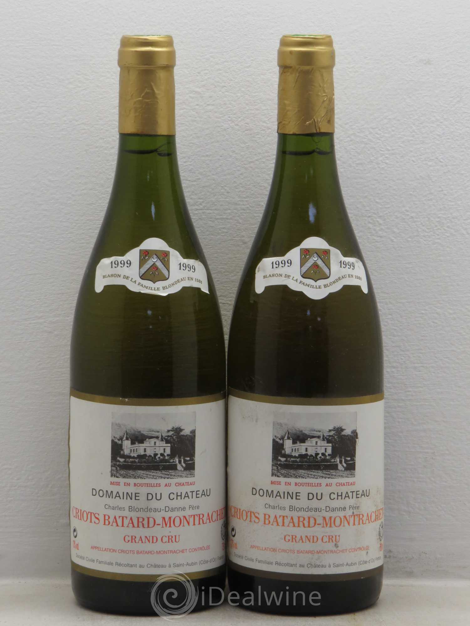 Criots-Bâtard-Montrachet Grand Cru Charles Blondeau-Danne 1999 - Posten von 2 Flaschen - 0