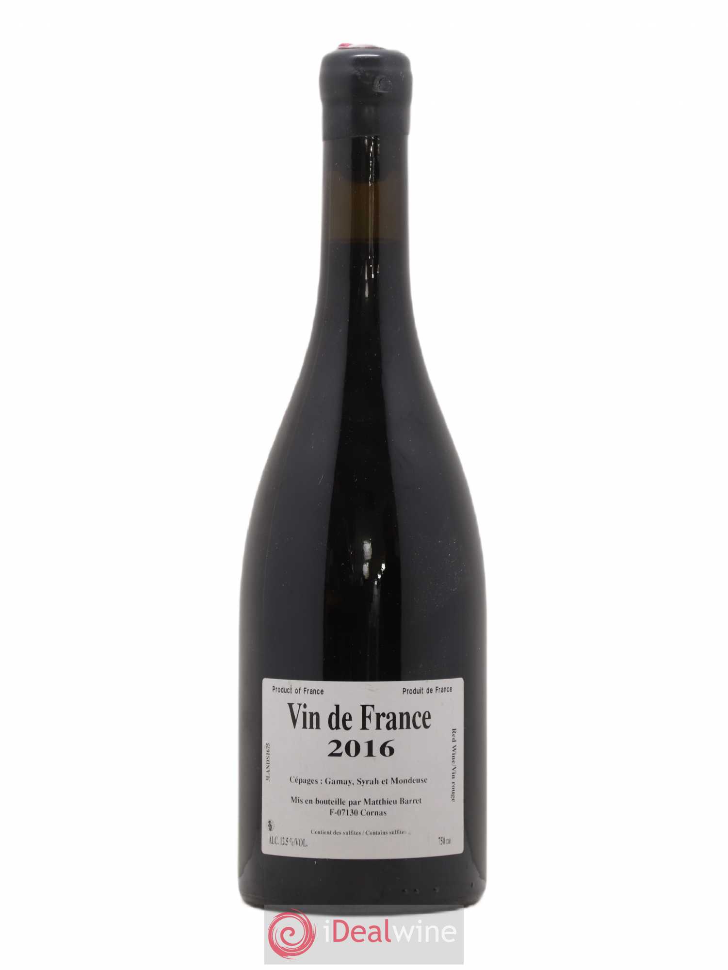 Vin de France 3 Lands Mathieu Barret Lapalut et Belluard 2016 - Lot de 1 bouteille - 1