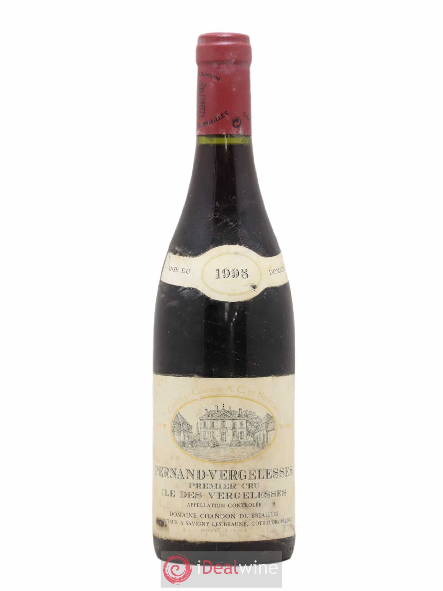 Pernand-Vergelesses 1er Cru Ile des Vergelesses Chandon de Briailles 1998 - Lot de 1 bouteille - 0