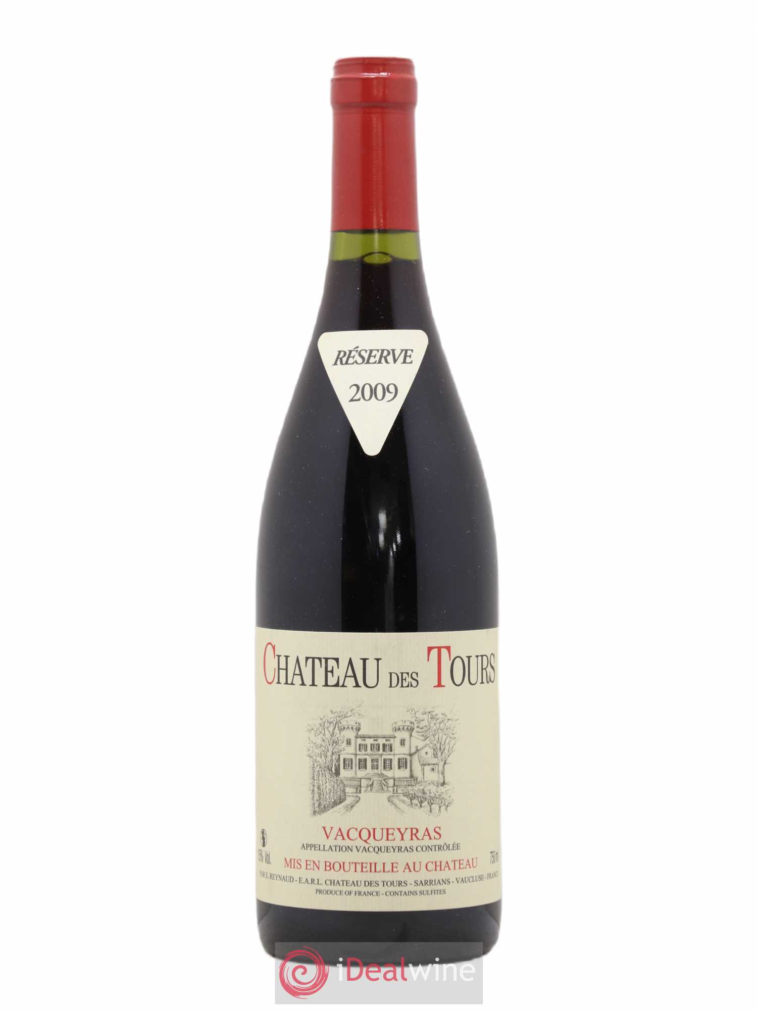 Vacqueyras Château des Tours Emmanuel Reynaud 2009 - Lot de 1 bouteille - 0