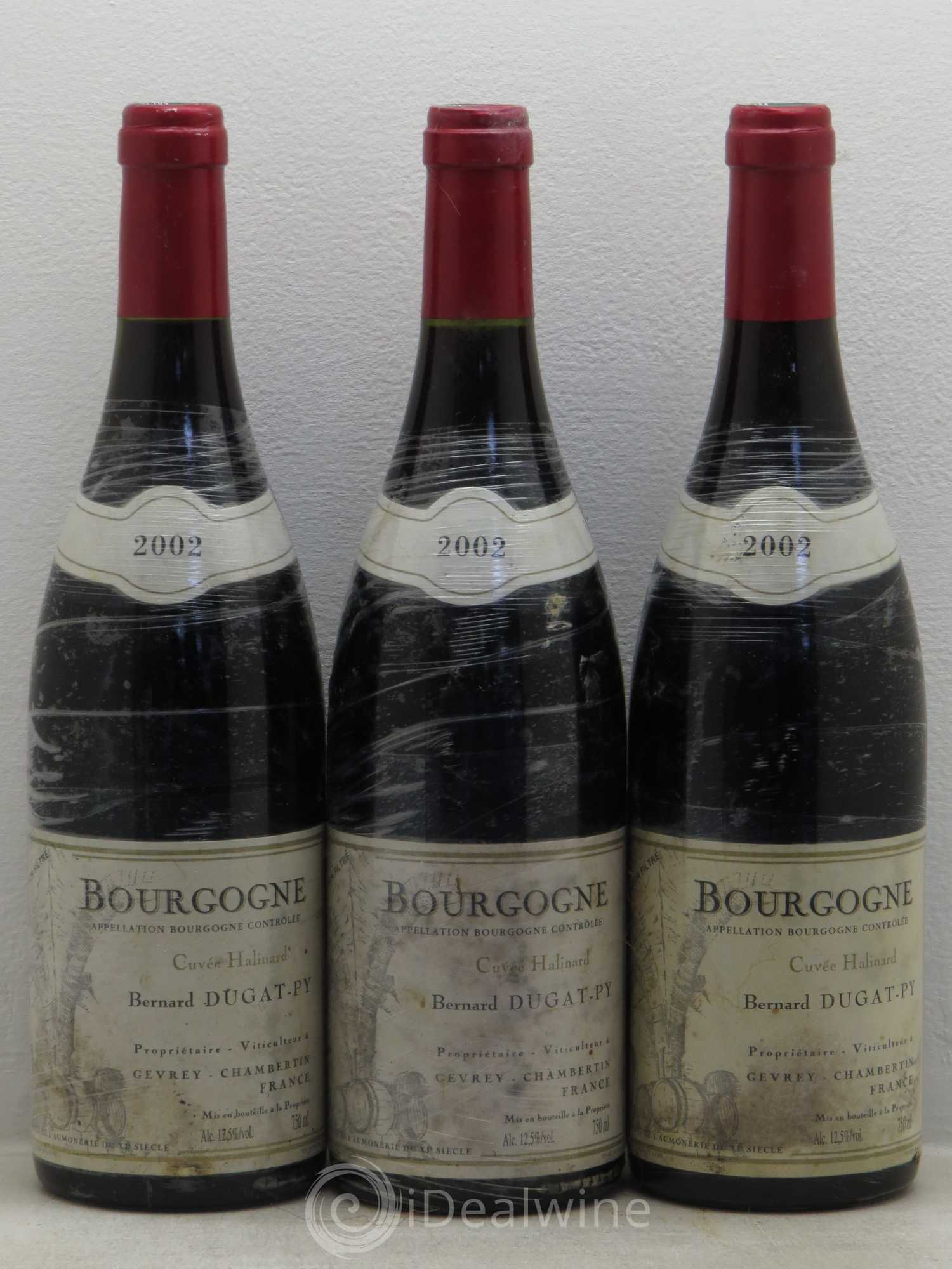 Bourgogne Cuvée Halinard Domaine Dugat-Py 2002 - Posten von 3 Flaschen - 0