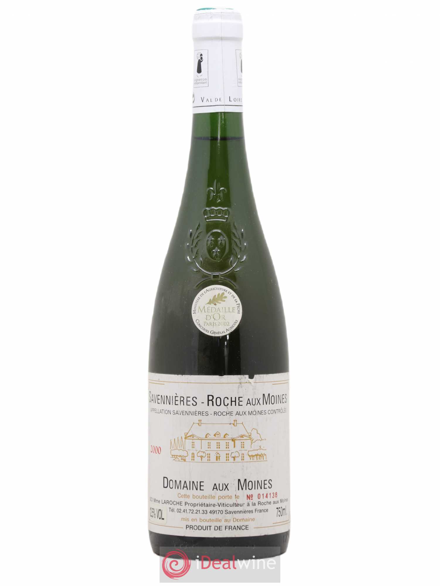 Savennières Roche aux Moines Domaine aux Moines 2000 - Posten von 1 Flasche - 0