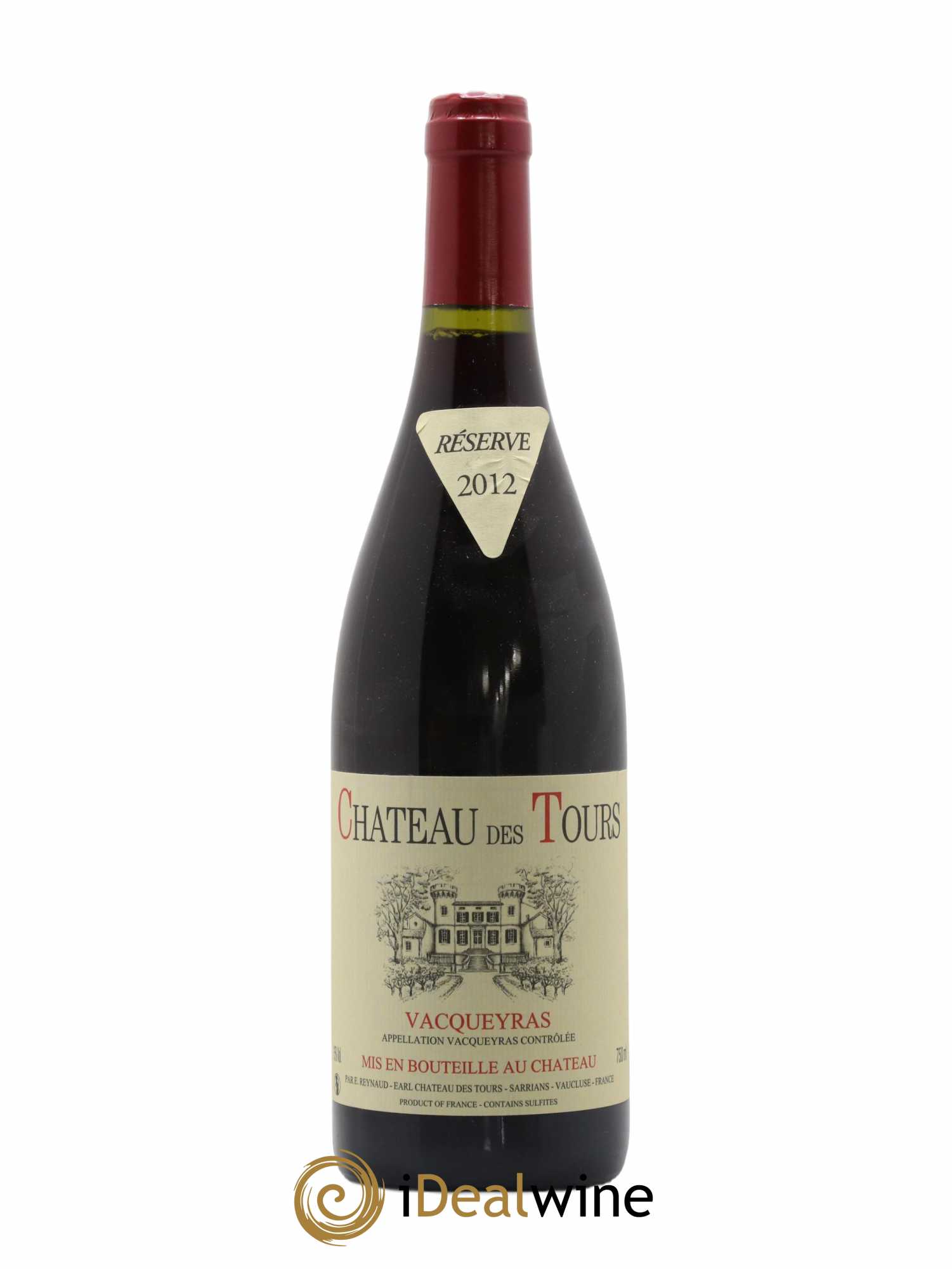 Vacqueyras Château des Tours Emmanuel Reynaud 2012 - Lot de 1 bouteille - 0