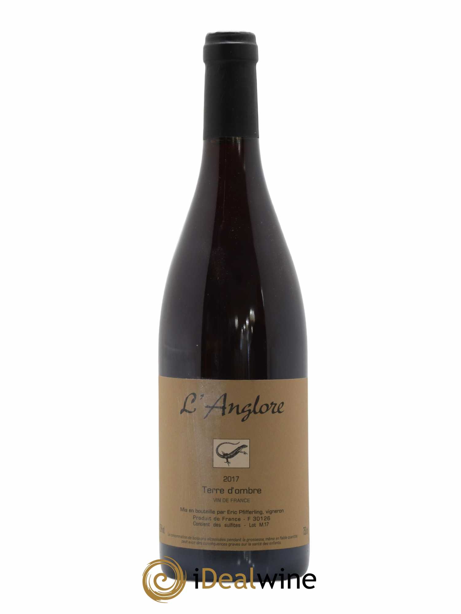 Vin de France Terre d'Ombre L'Anglore 2017 - Lot de 1 bouteille - 0