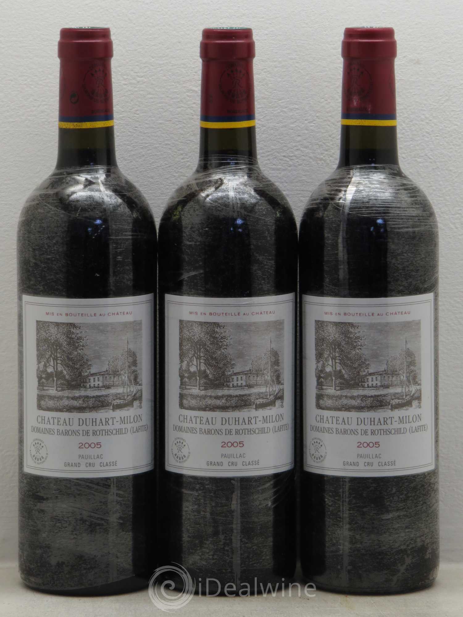 Château Duhart-Milon 4ème Grand Cru Classé 2005 - Lot de 3 bouteilles - 0