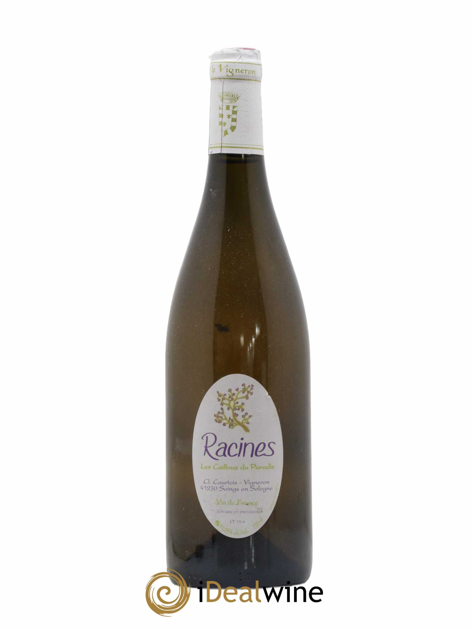 Vin de France Racines Les Cailloux du Paradis Courtois 2013 - Lot de 1 bouteille - 0