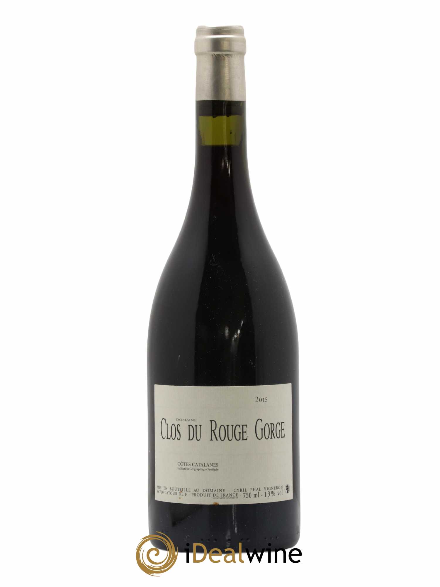 Côtes Catalanes Clos du Rouge Gorge Cyril Fhal 2015 - Lot de 1 bouteille - 0