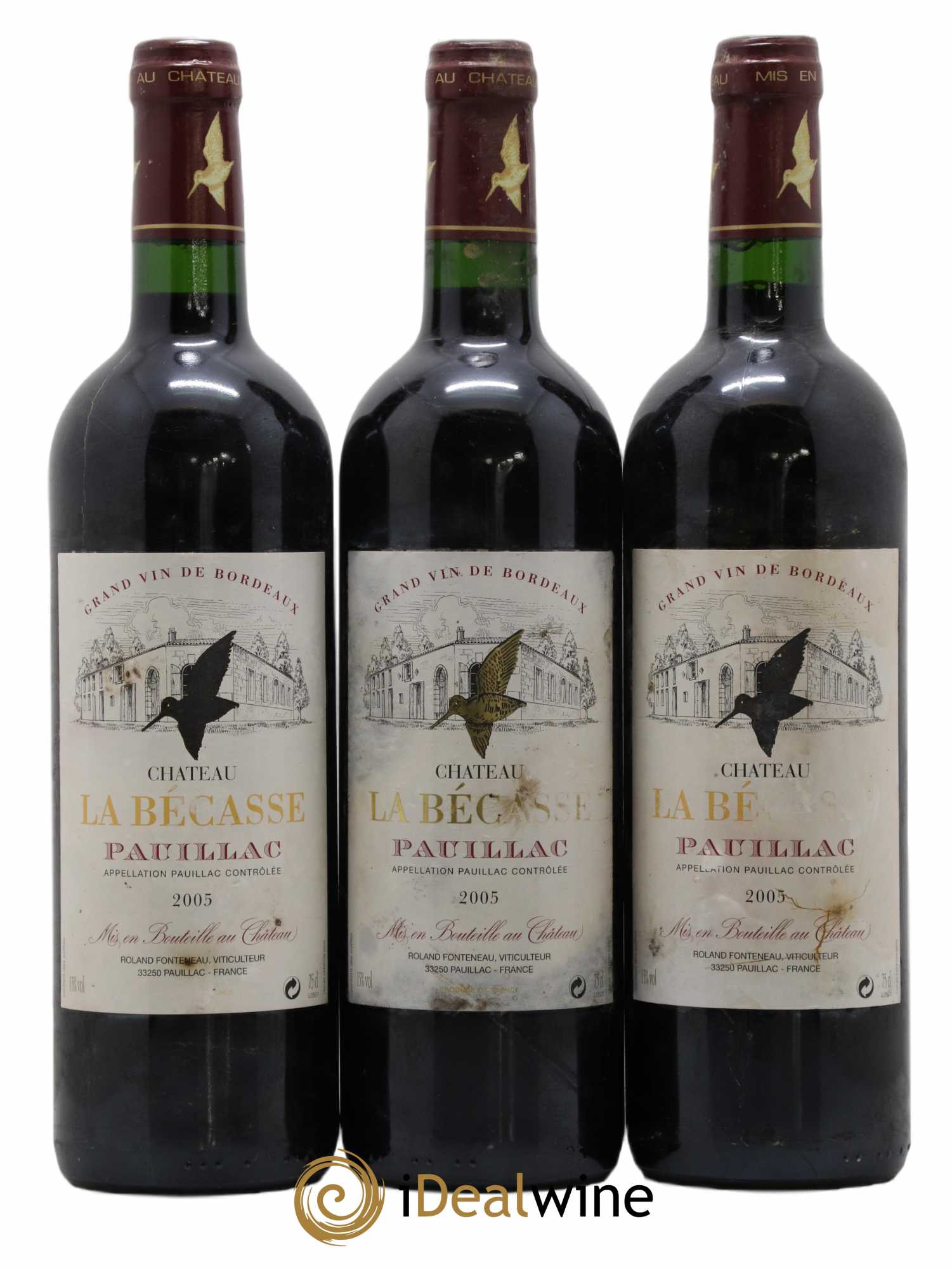 Château la Bécasse 2005 - Lot de 3 bouteilles - 0
