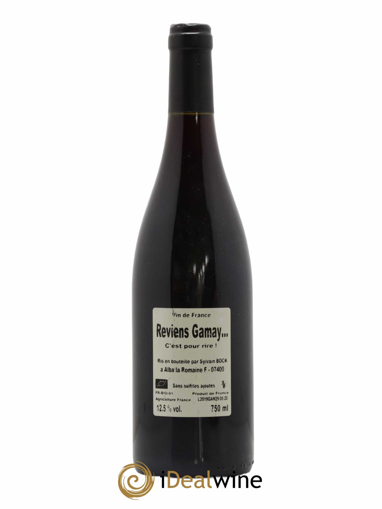 Vin de France Reviens Gamay Sylvain Bock - Lot de 1 bouteille - 1