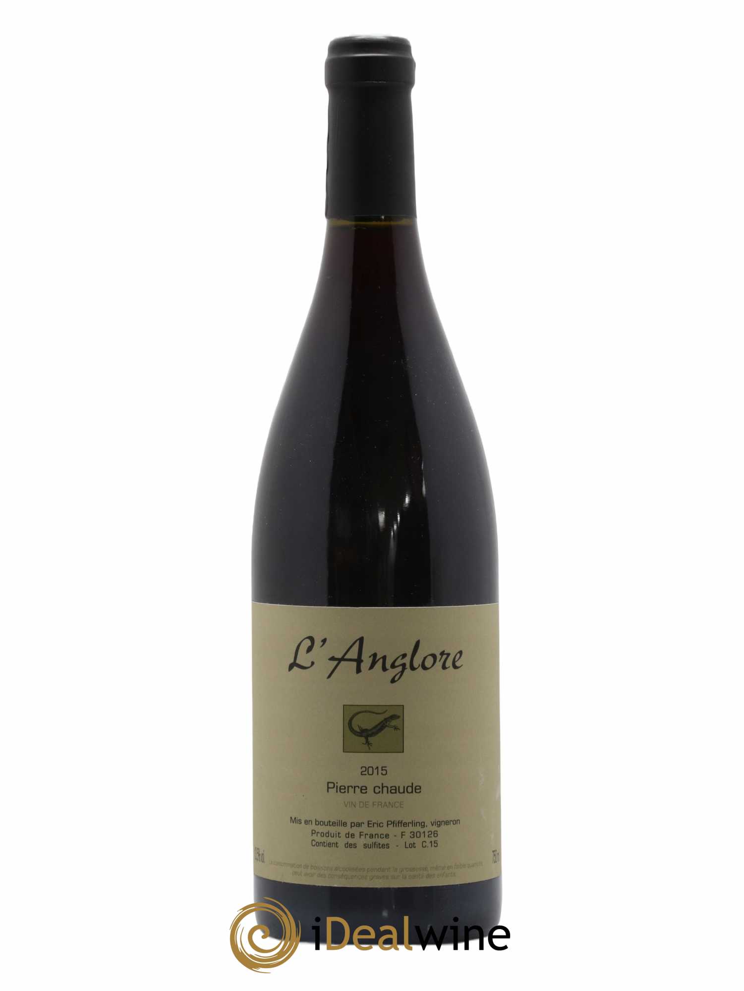 Vin de France Pierre chaude L'Anglore 2015 - Lot de 1 bouteille - 0
