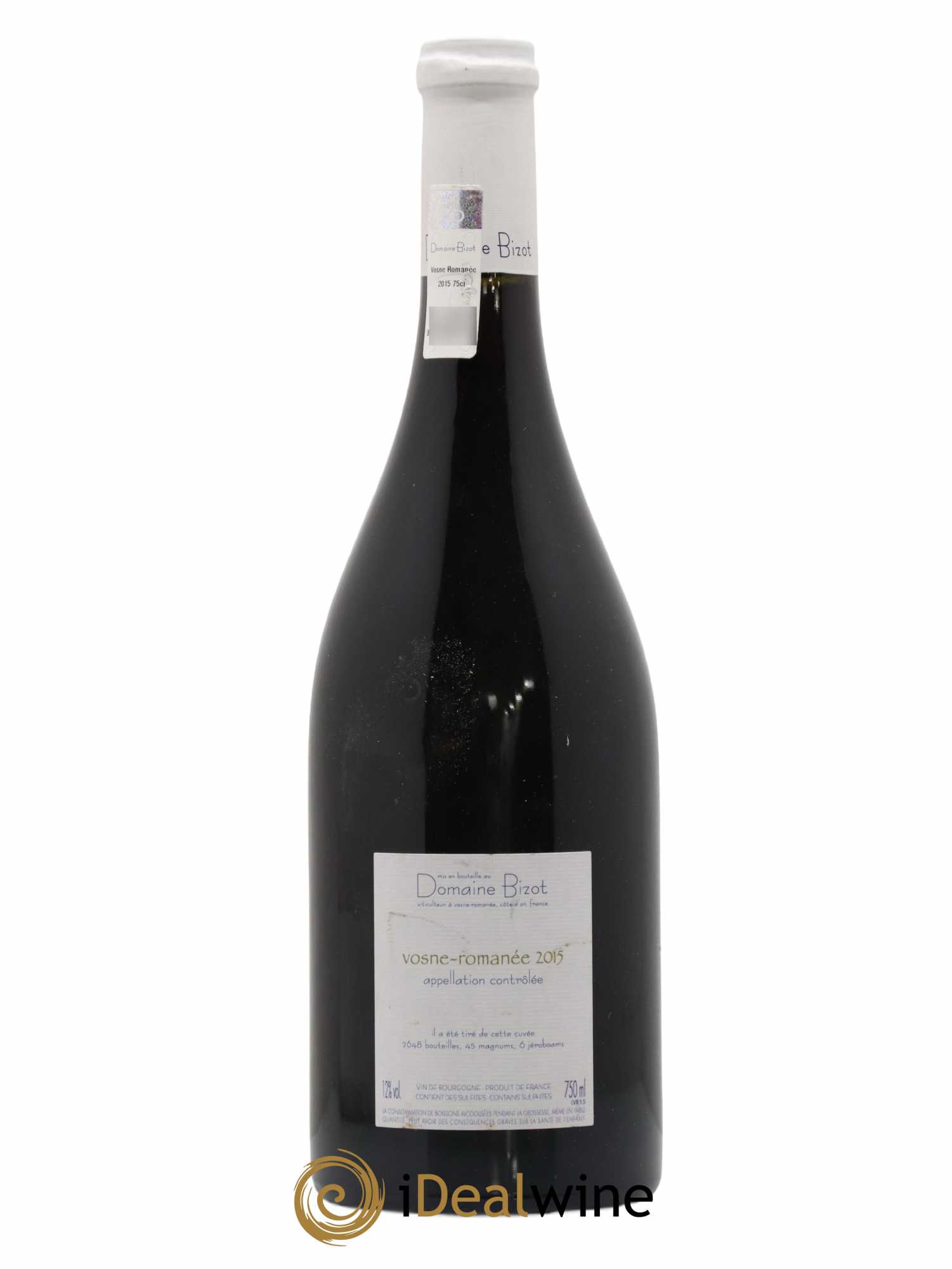 Vosne-Romanée Bizot (Domaine) 2015 - Lot de 1 bouteille - 1