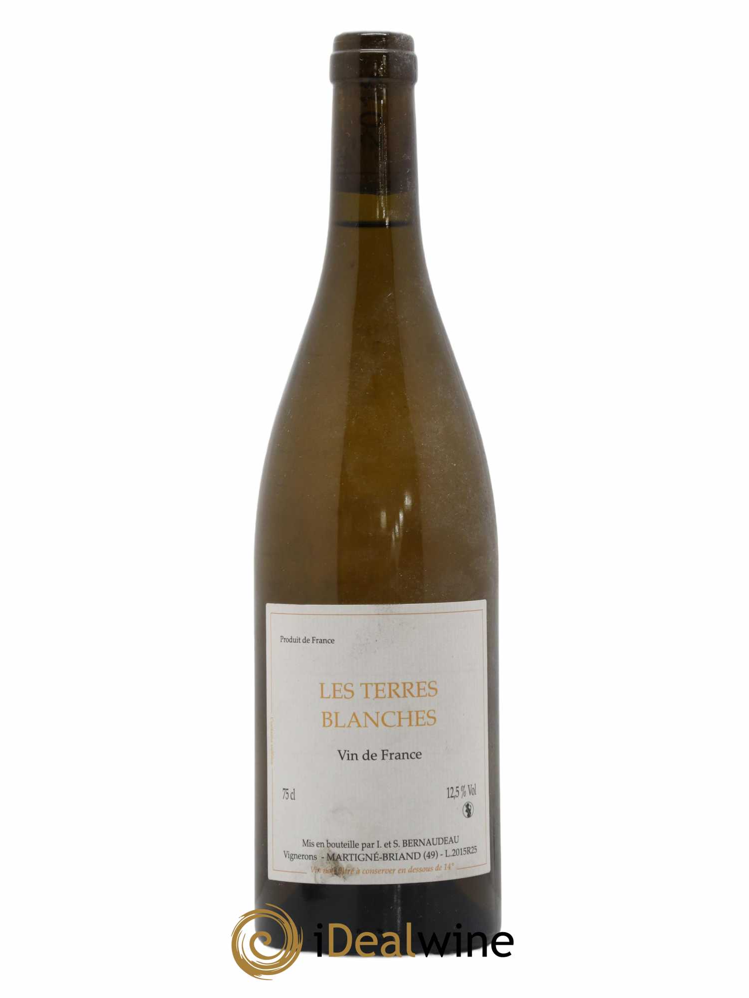 Vin de France Les Terres Blanches Stéphane Bernaudeau 2015 - Lot de 1 bouteille - 0