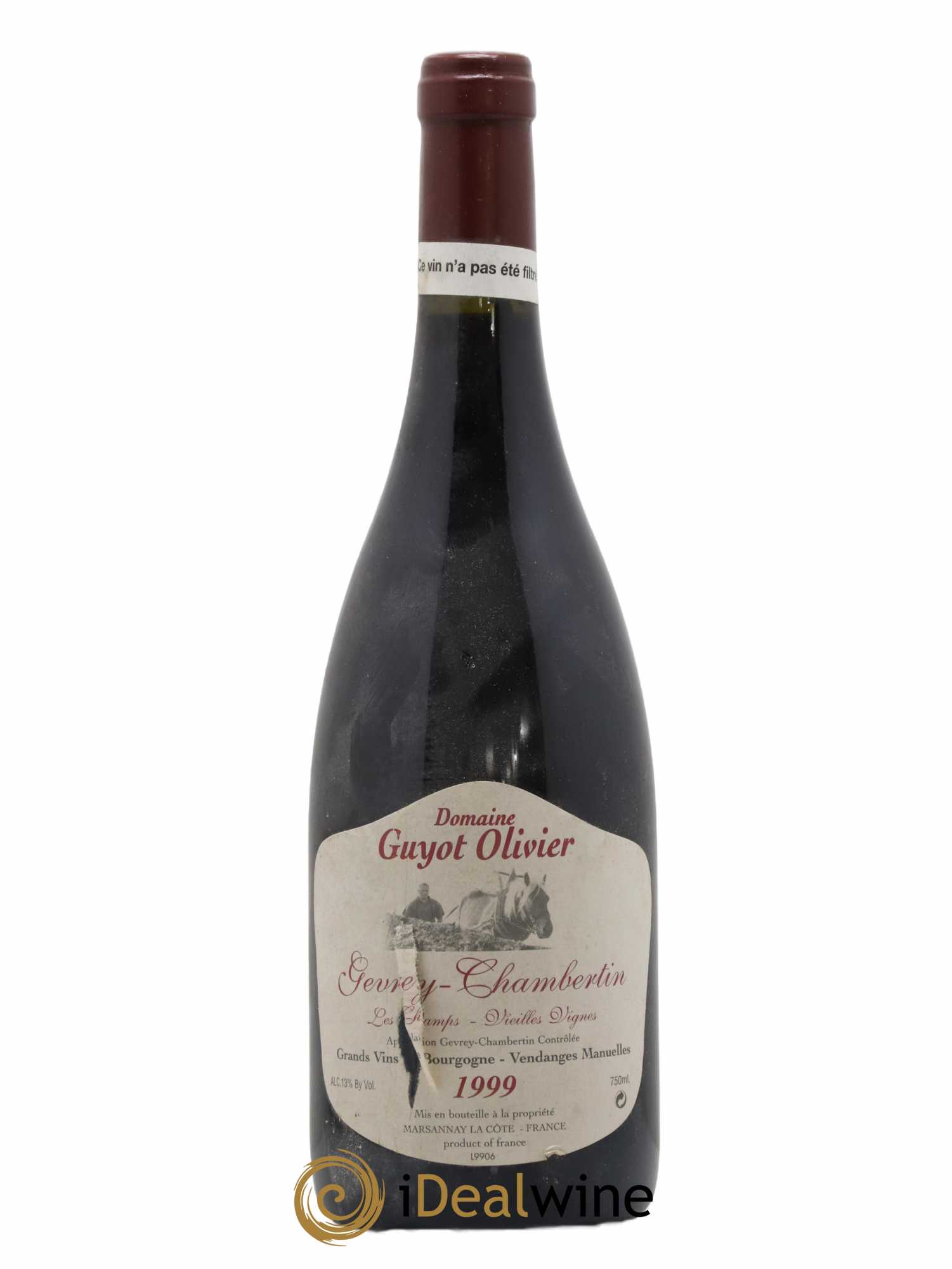 Gevrey-Chambertin En Champs Olivier Guyot (Domaine de) Vieilles Vignes 1999 - Lot de 1 bouteille - 0