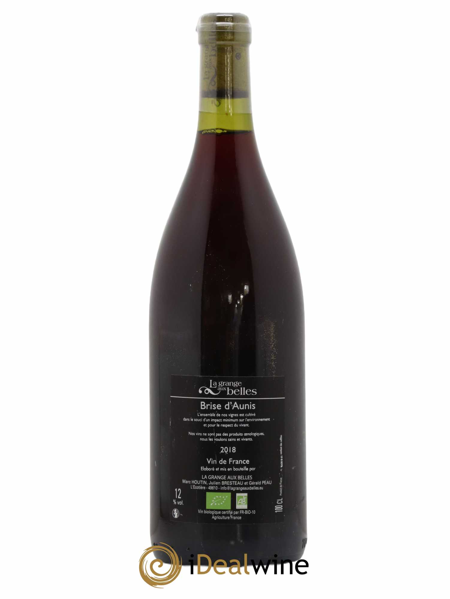 Vin de France La Brise d'Aunis La Grange aux Belle 2018 - Lot de 1 bouteille - 1