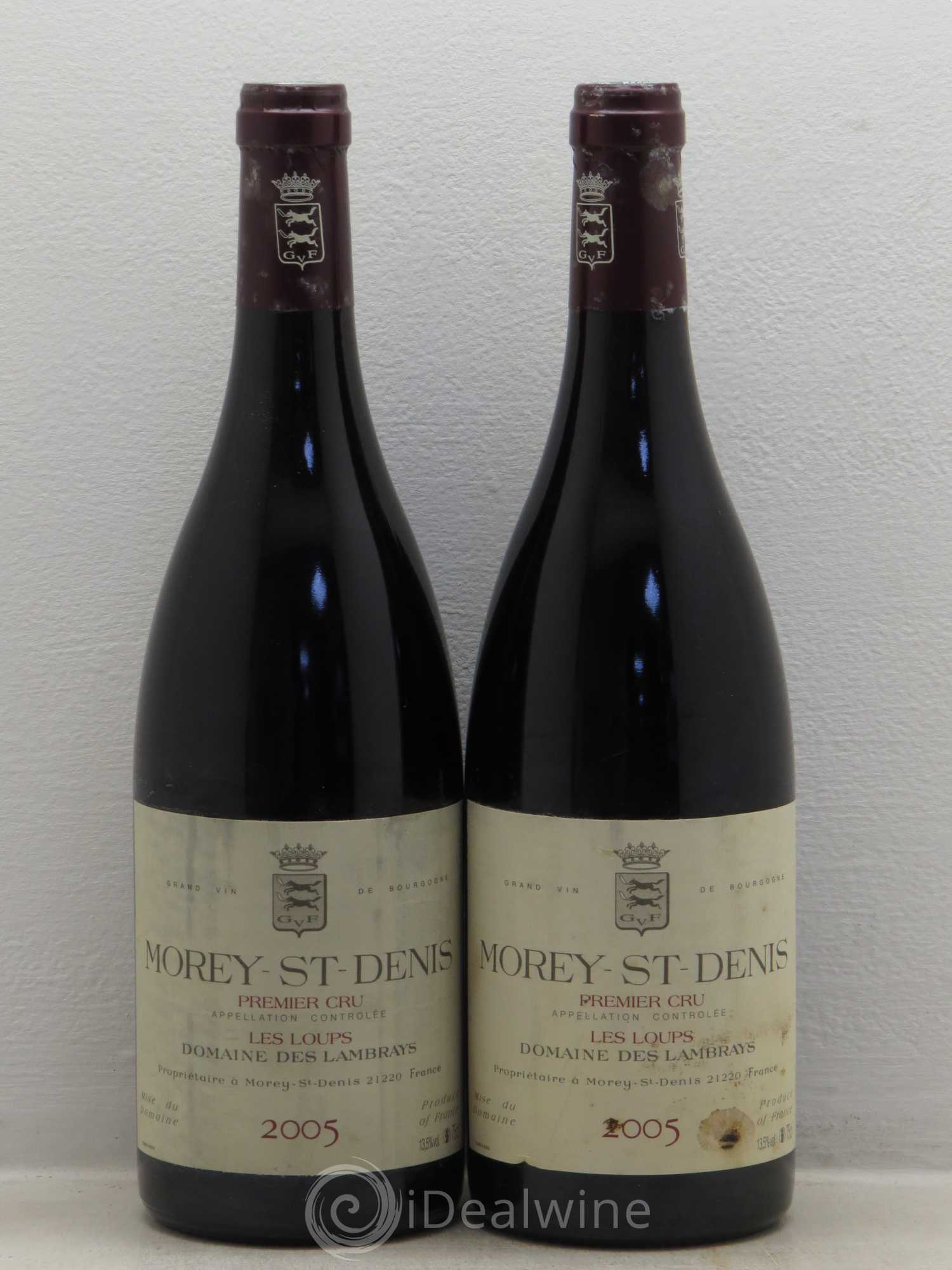 Morey-Saint-Denis 1er Cru Les Loups Domaine des Lambrays 2005 - Lot de 2 bouteilles - 0