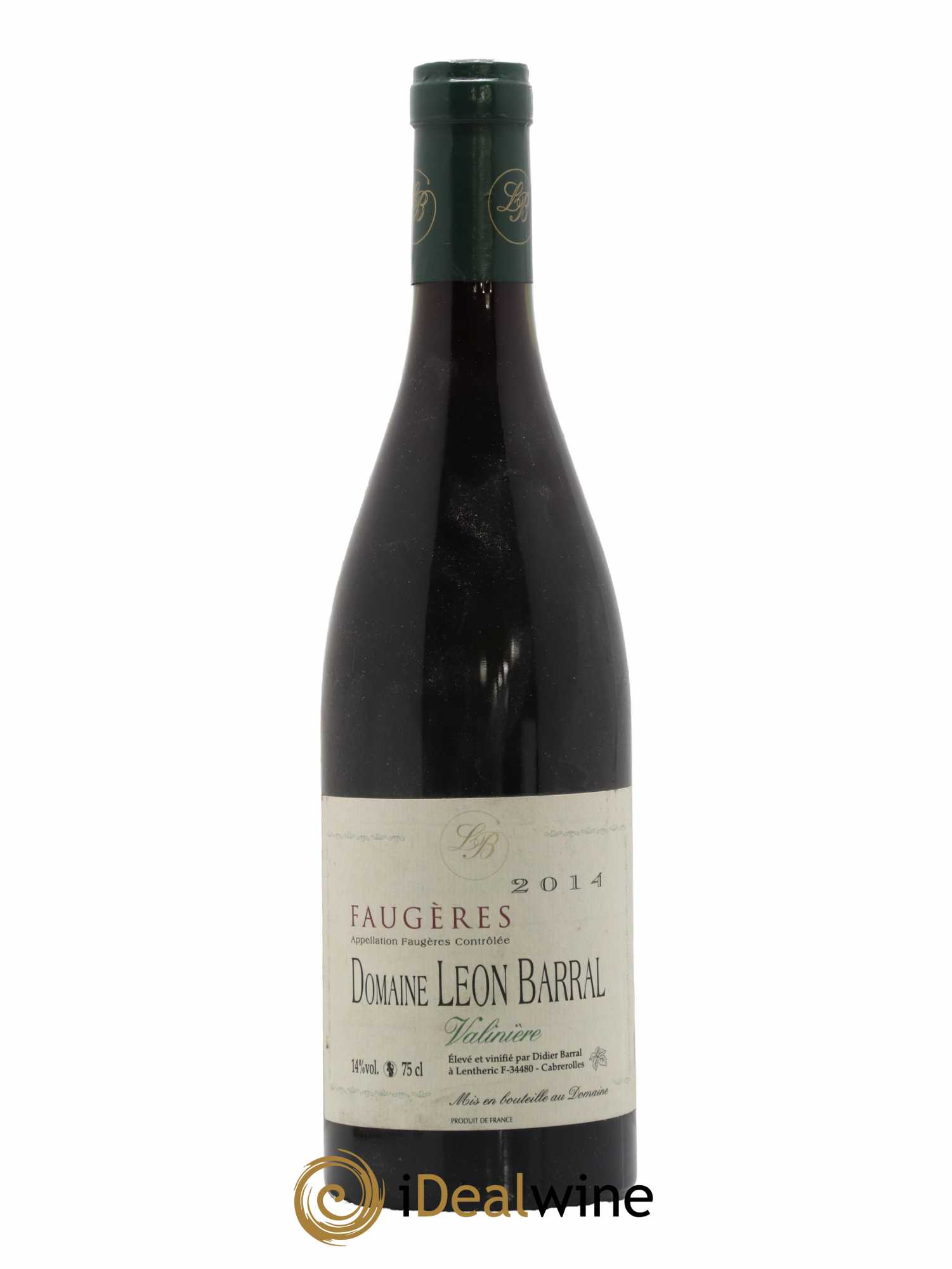Faugères Valinière Domaine Léon Barral 2014 - Lot de 1 bouteille - 0