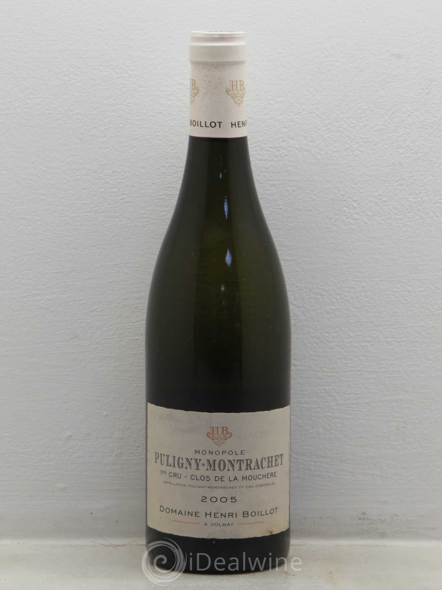 Puligny-Montrachet 1er Cru Clos de la Mouchère Henri Boillot (Domaine) 2005 - Lot de 1 bouteille - 0