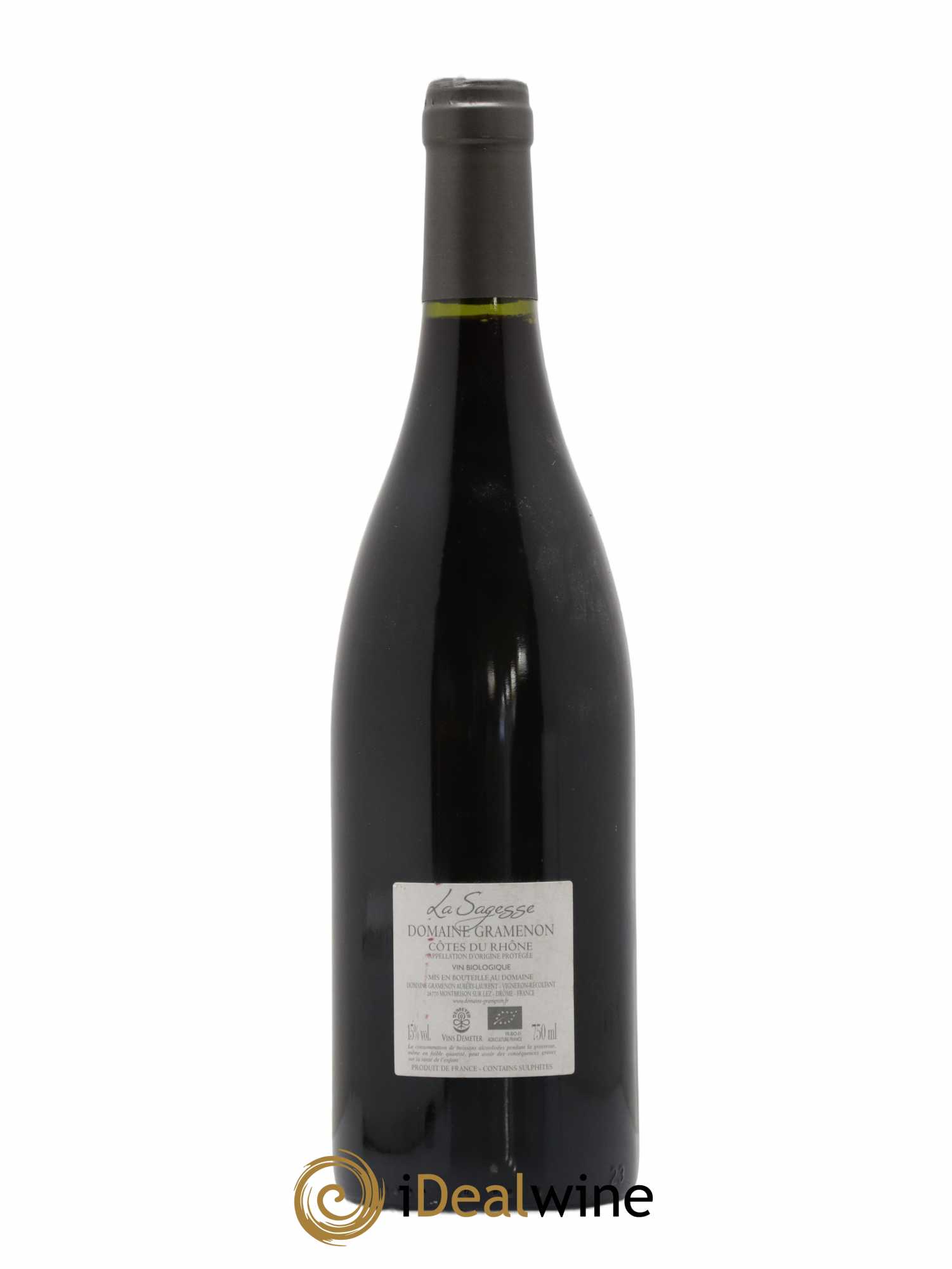 Côtes-du-Rhône La Sagesse Gramenon (Domaine) 2017 - Lot de 1 bouteille - 1