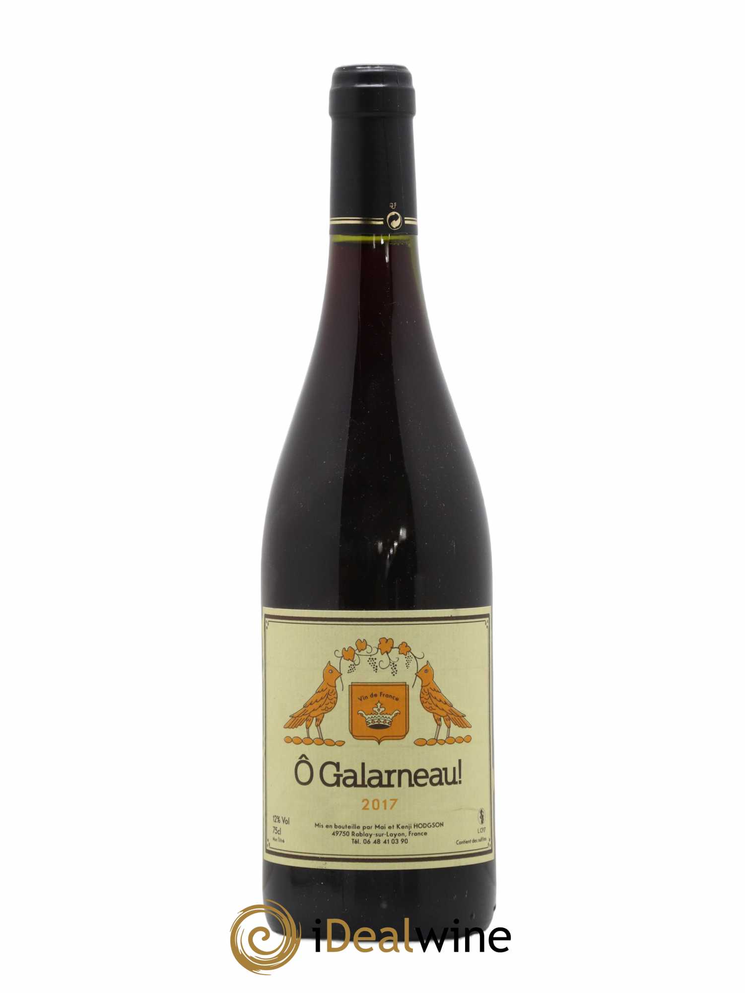 Vin de France O Galarneau Mai & Kenji Hodgson 2017 - Lot de 1 bouteille - 0