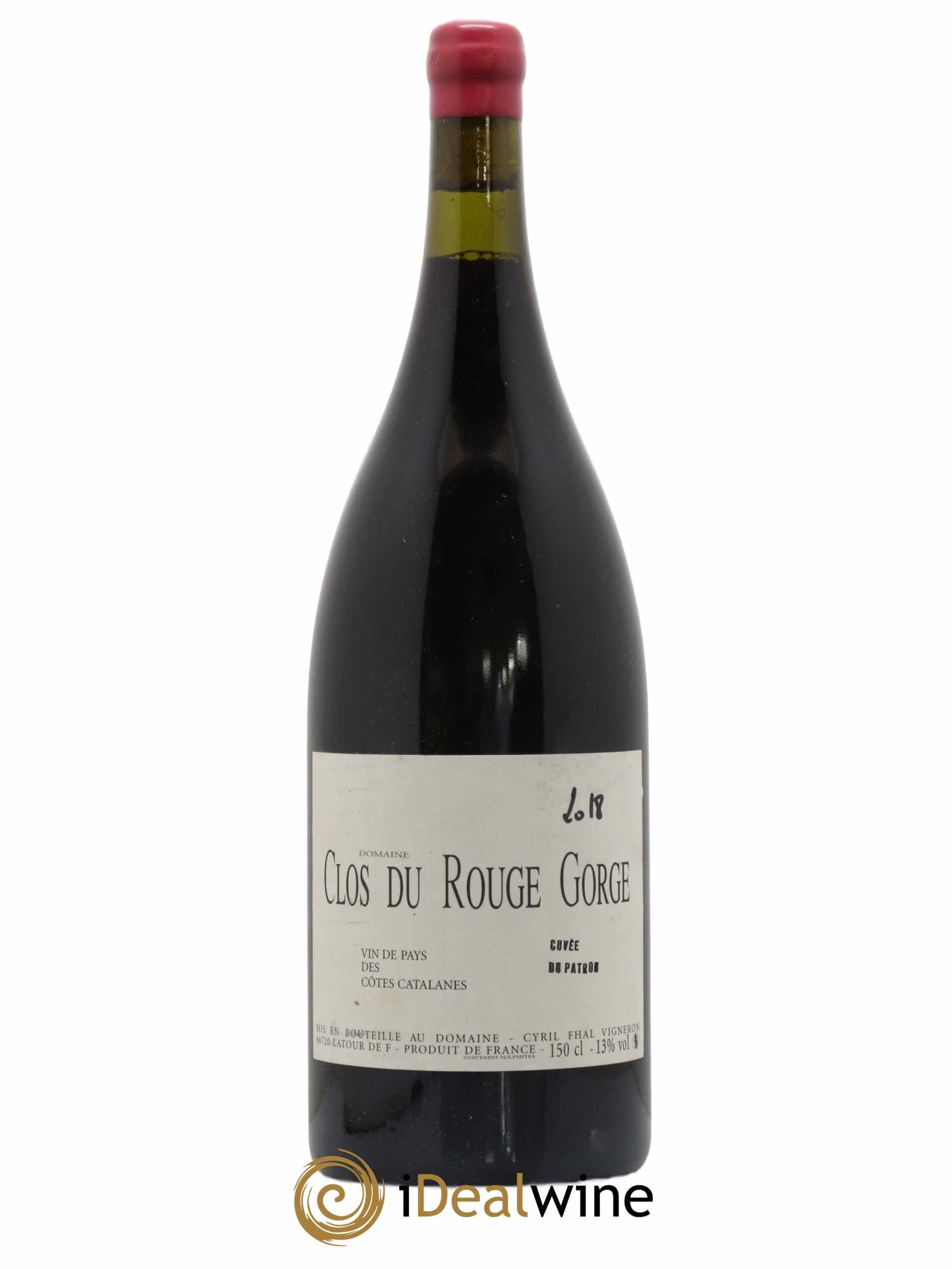 Côtes Catalanes Clos du Rouge Gorge Cuvée du Patron Cyril Fhal 2018 - Lot de 1 magnum - 0