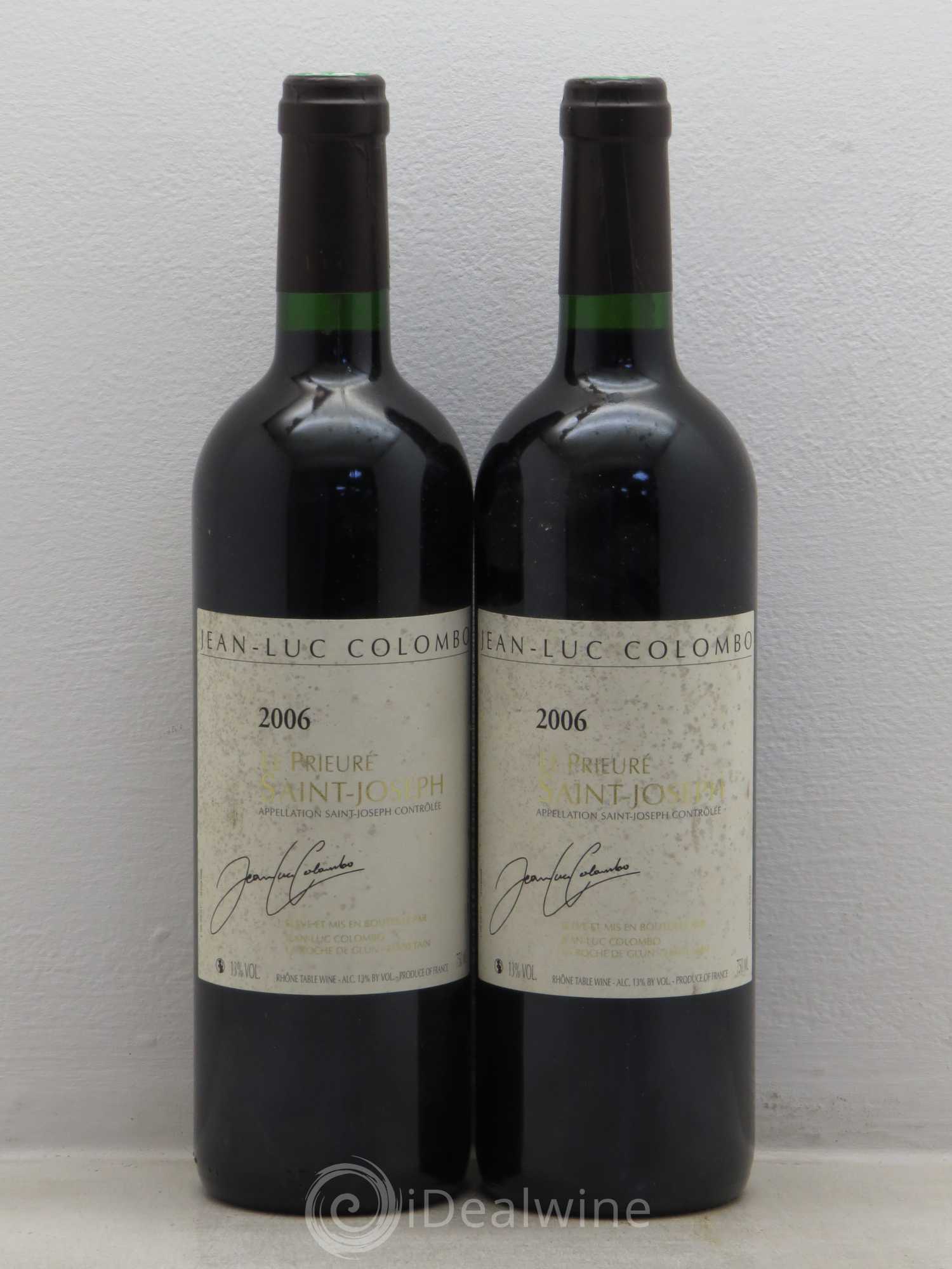 Saint-Joseph Le Prieuré - Domaine Colombo 2006 - Posten von 2 Flaschen - 0