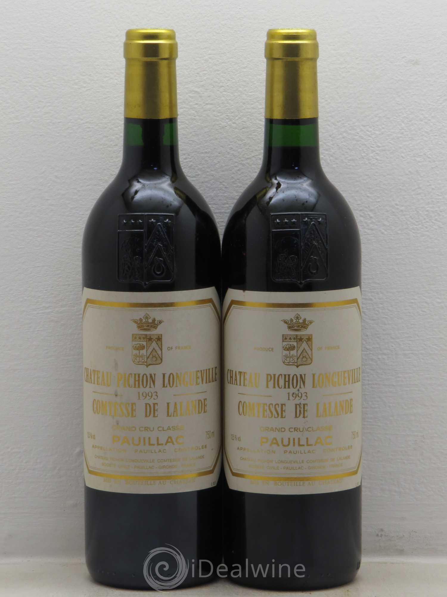 Château Pichon Longueville Comtesse de Lalande 2ème Grand Cru Classé 1993 - Lot de 2 bouteilles - 0