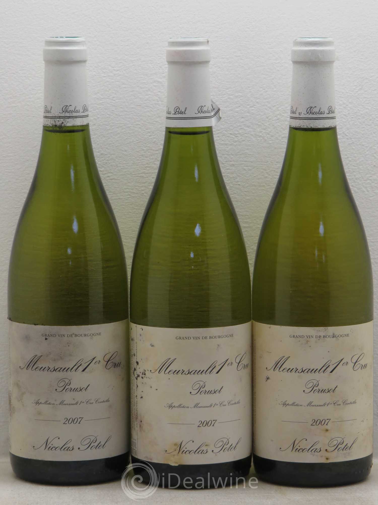Meursault 1er Cru Nicolas Potel 2007 - Lot de 3 bouteilles - 0