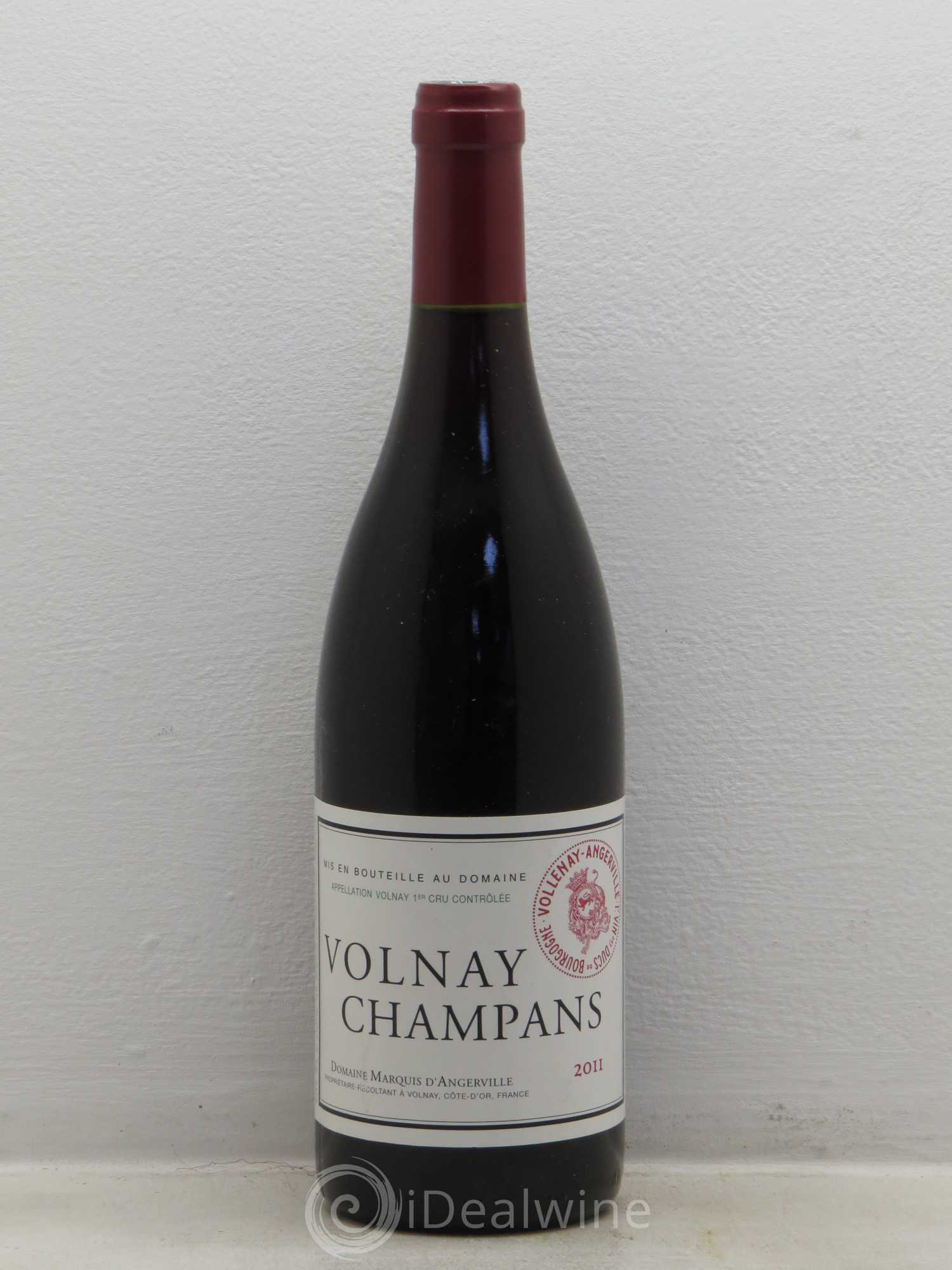 Volnay 1er Cru Champans Marquis d'Angerville (Domaine) 2011 - Lot de 1 bouteille - 0