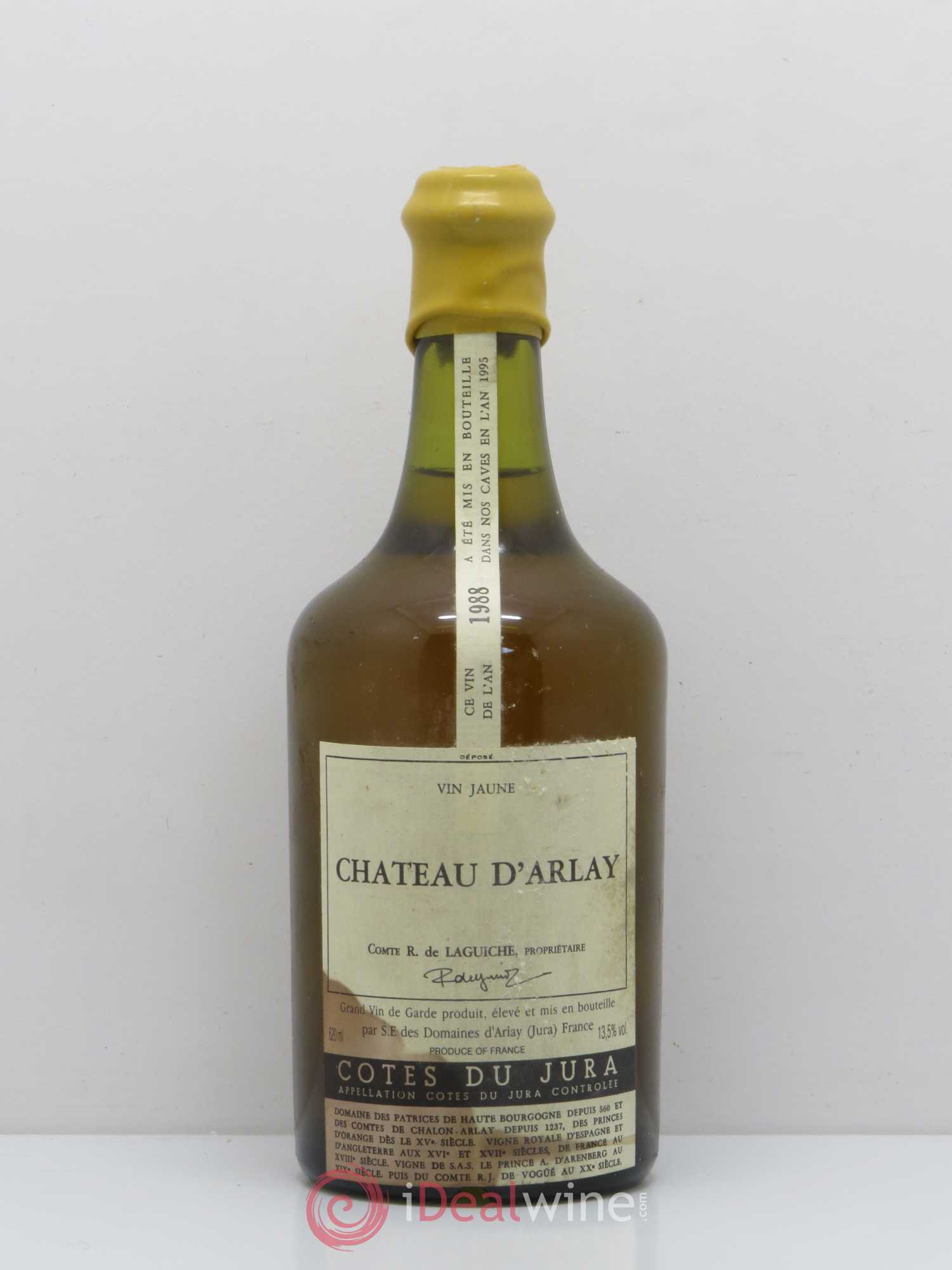 Côtes du Jura Vin jaune Château d'Arlay 1988 - Lotto di 1 bottiglia - 0