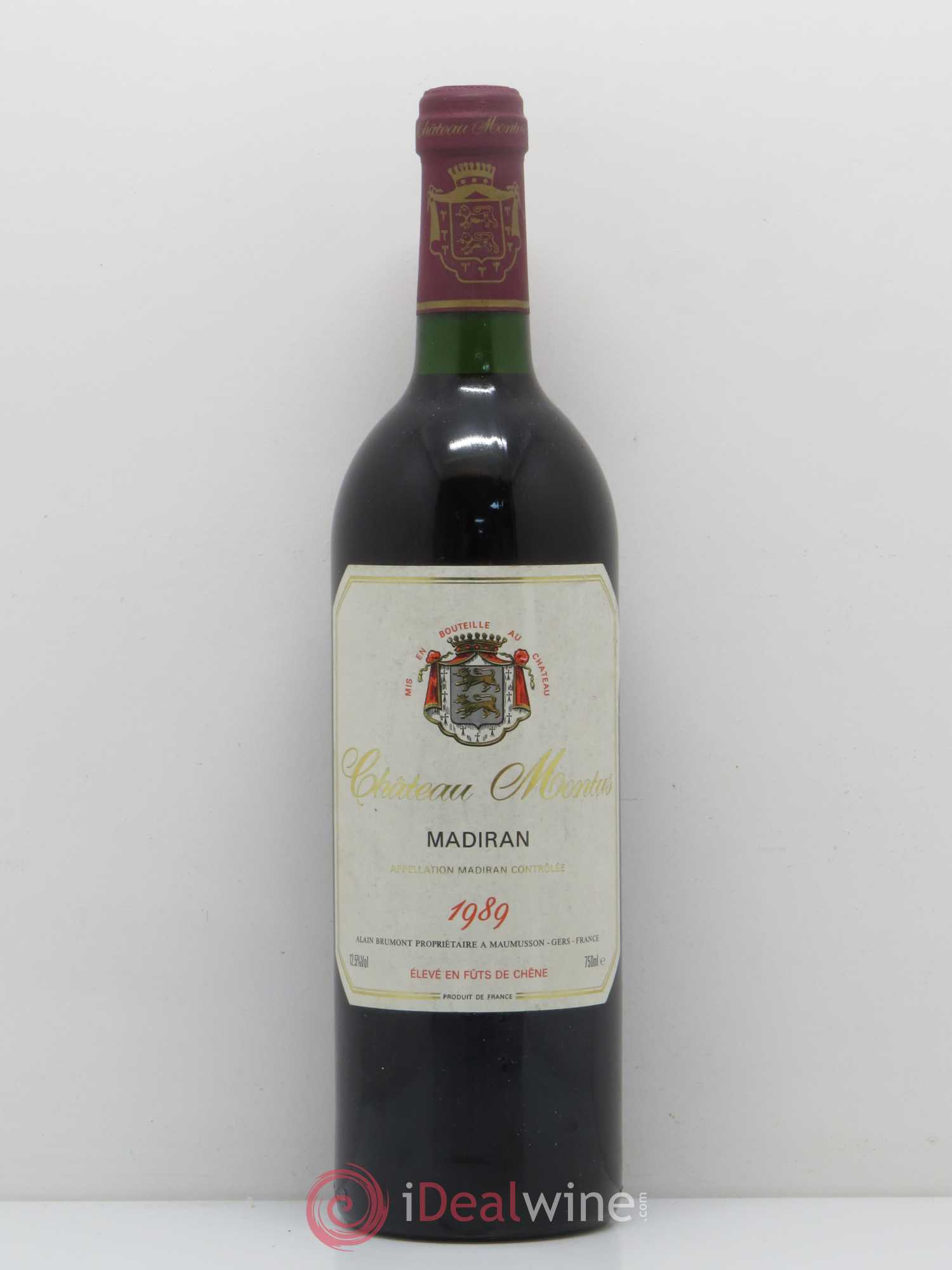 Madiran Château Montus Alain Brumont 1989 - Lot de 1 bouteille - 0