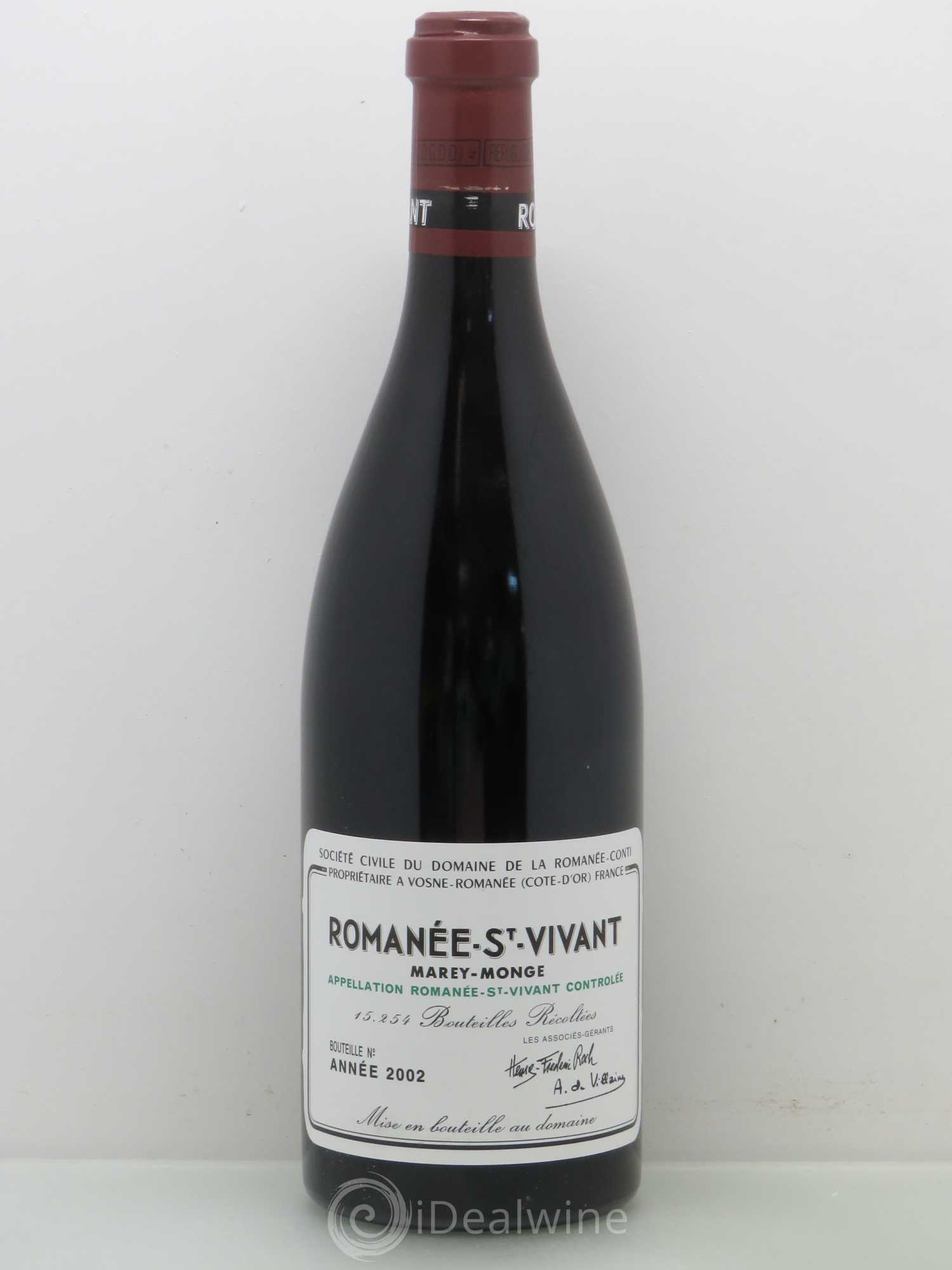Romanée-Saint-Vivant Grand Cru Domaine de la Romanée-Conti 2002 - Lot de 1 bouteille - 0