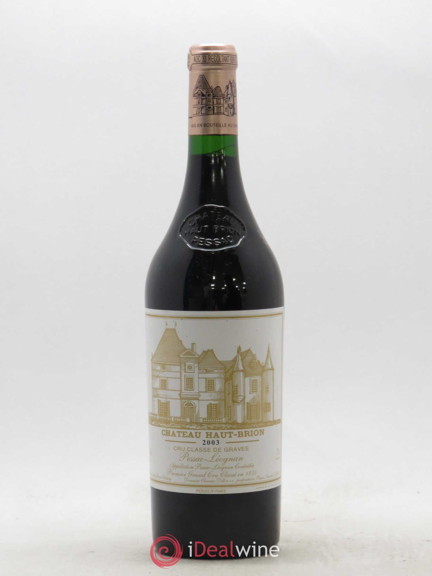 Château Haut Brion 1er Grand Cru Classé 2003 - Lot de 1 bouteille - 0