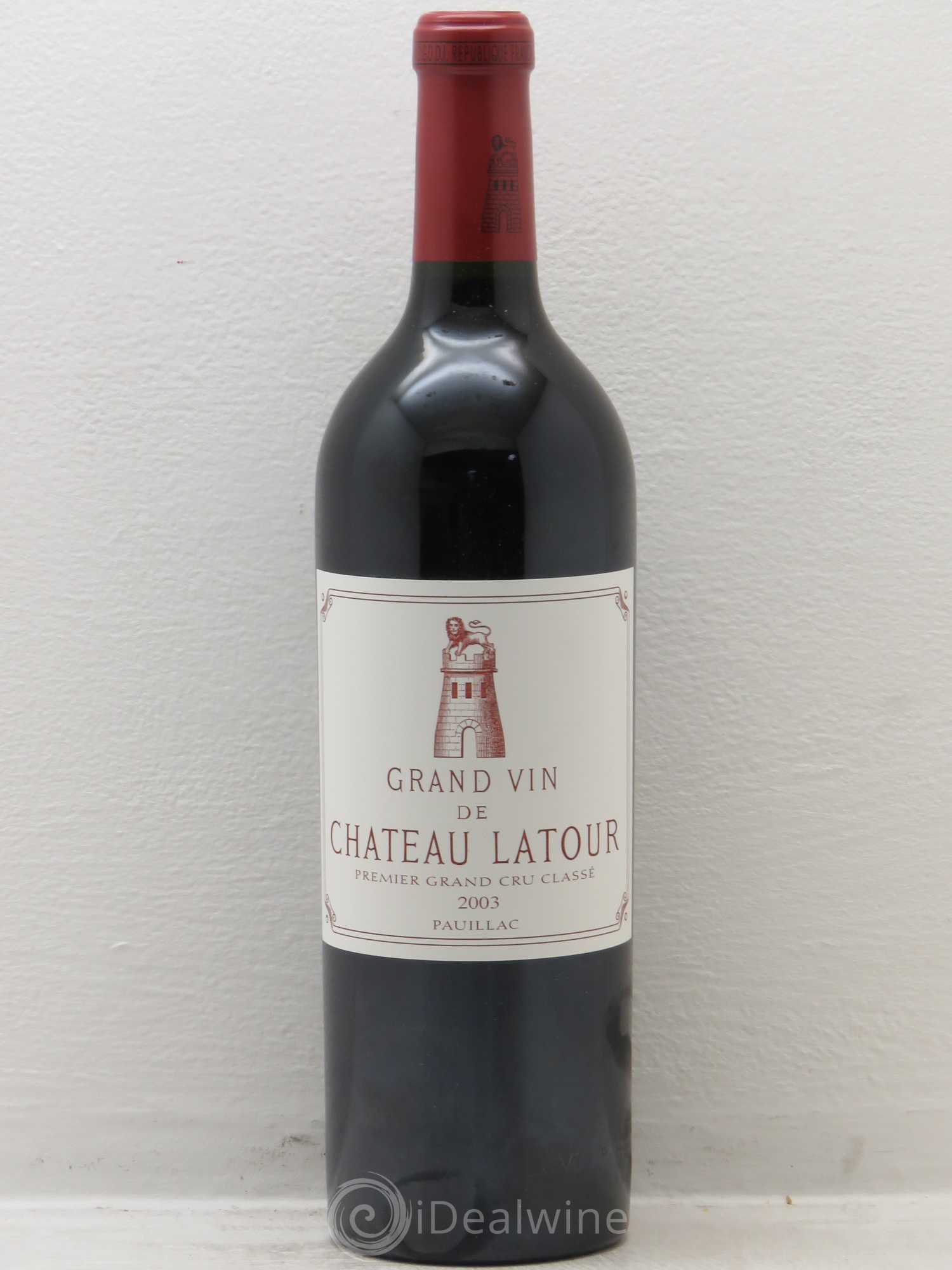 Château Latour 1er Grand Cru Classé 2003 - Lot de 1 bouteille - 0