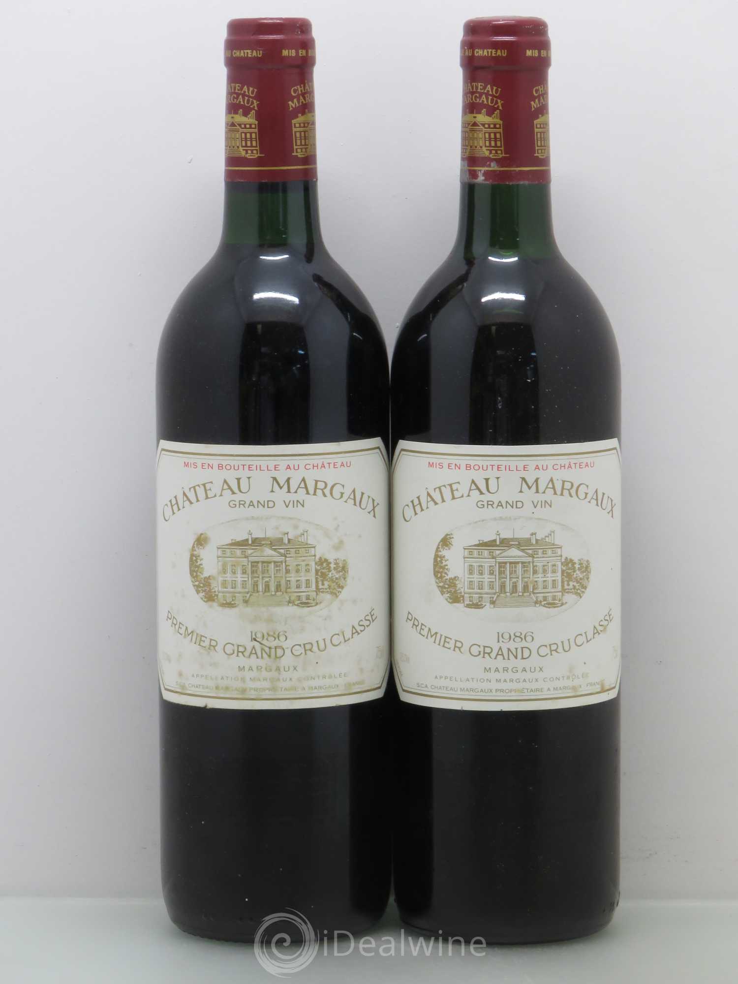 Château Margaux 1er Grand Cru Classé 1986 - Lot de 2 bouteilles - 0