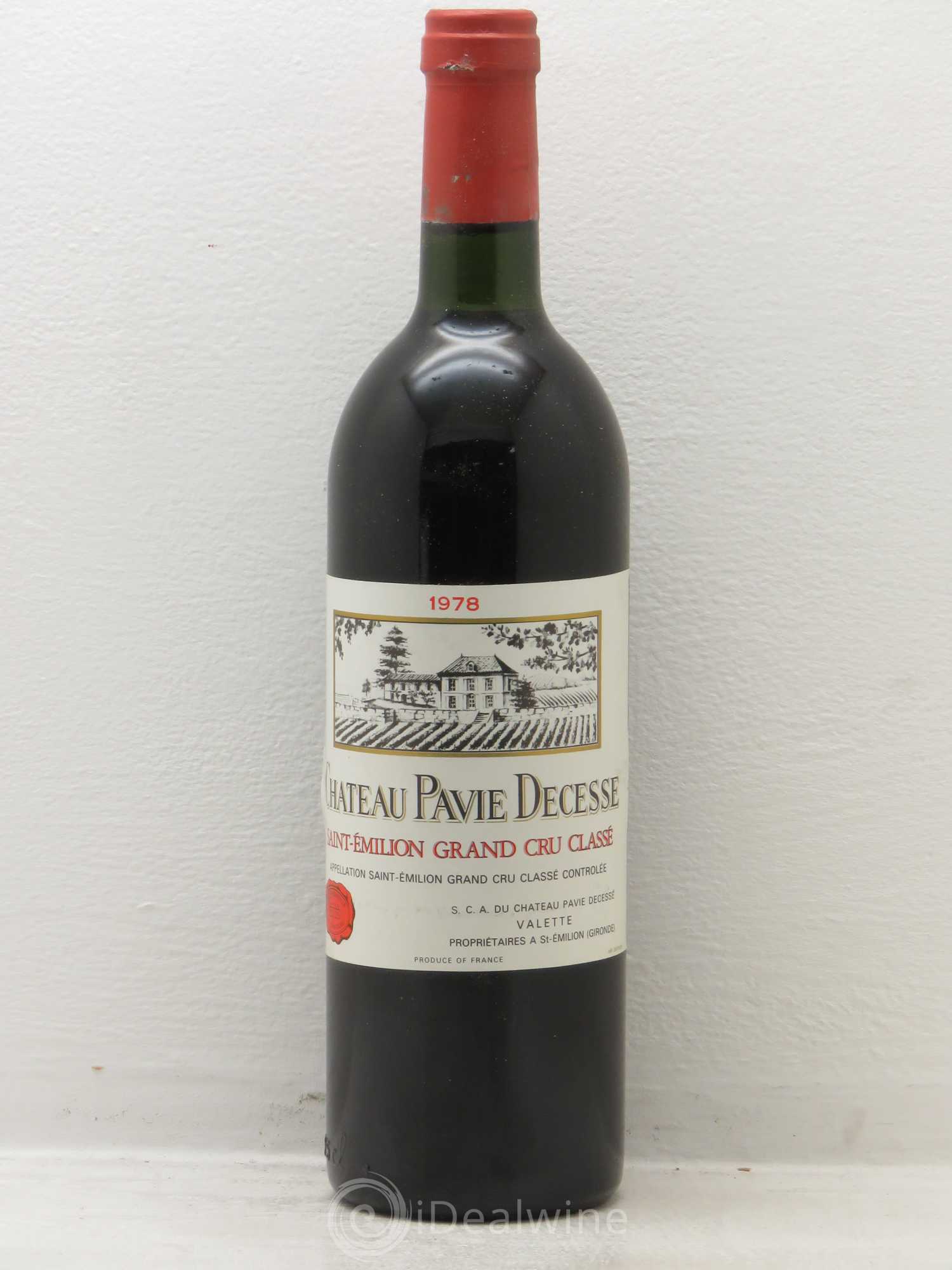 Château Pavie Decesse Grand Cru Classé 1978 - Lot de 1 bouteille - 0