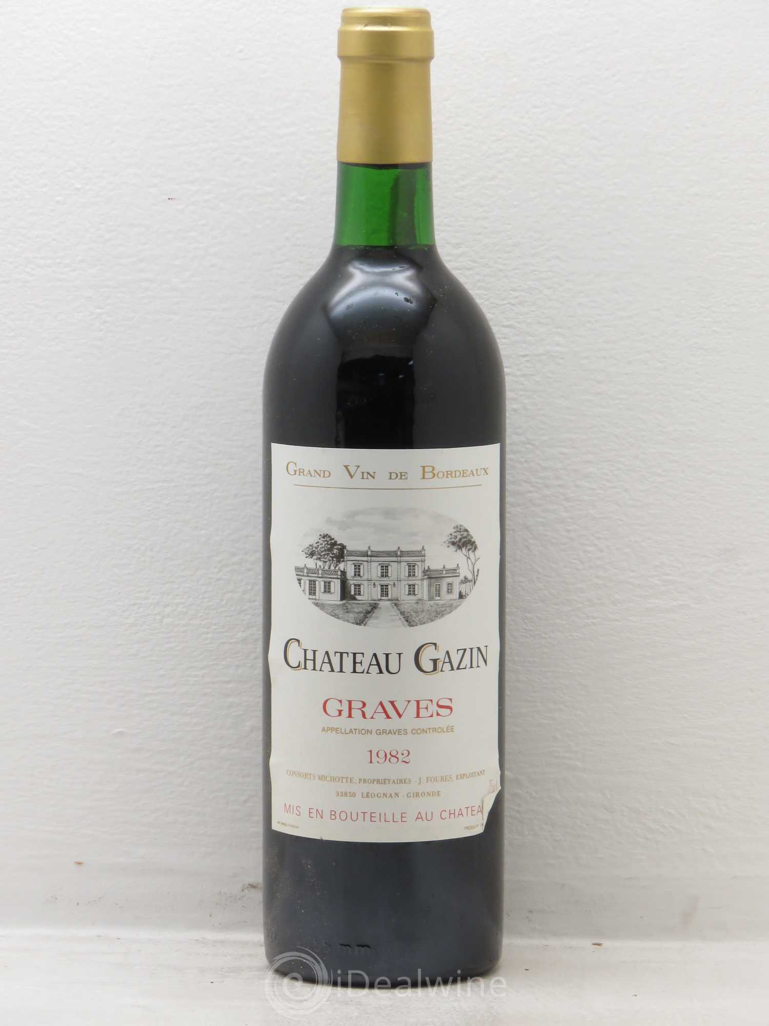 Graves Chateau Gazin (sans prix de réserve) 1982 - Posten von 12 Flaschen - 0