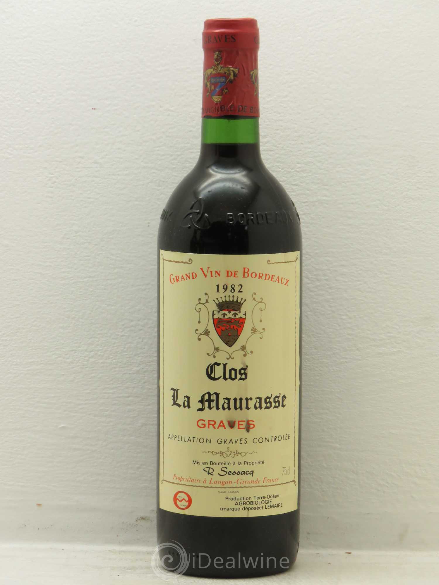 Graves Clos de la Maurasse (sans prix de réserve) 1982 - Posten von 6 Flaschen - 0
