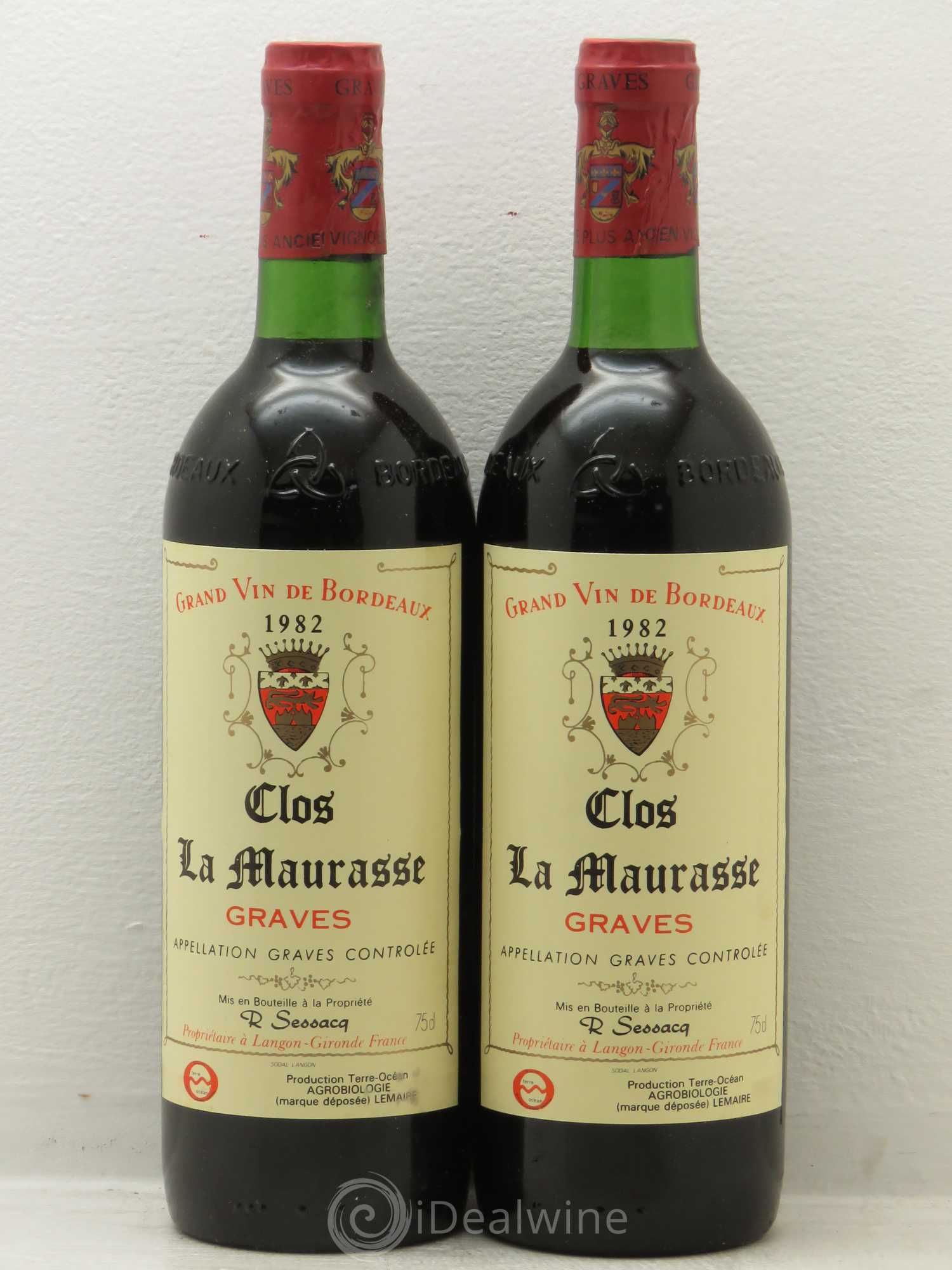 Graves Clos de la Maurasse 1982 - Posten von 2 Flaschen - 0